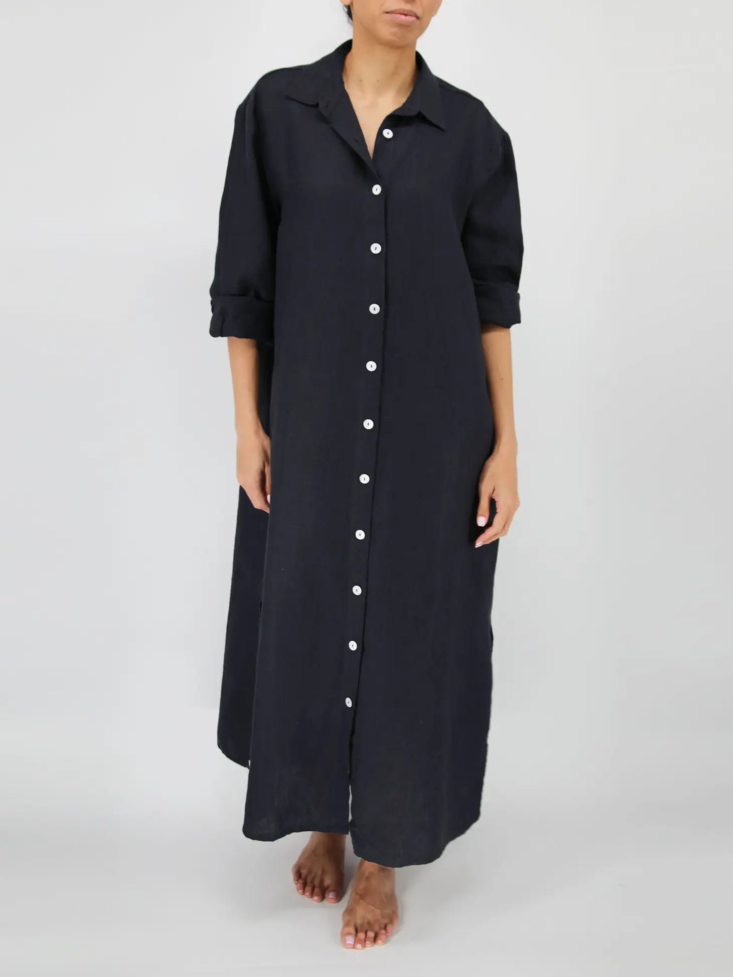 Tala French Linen Maxi Dress
