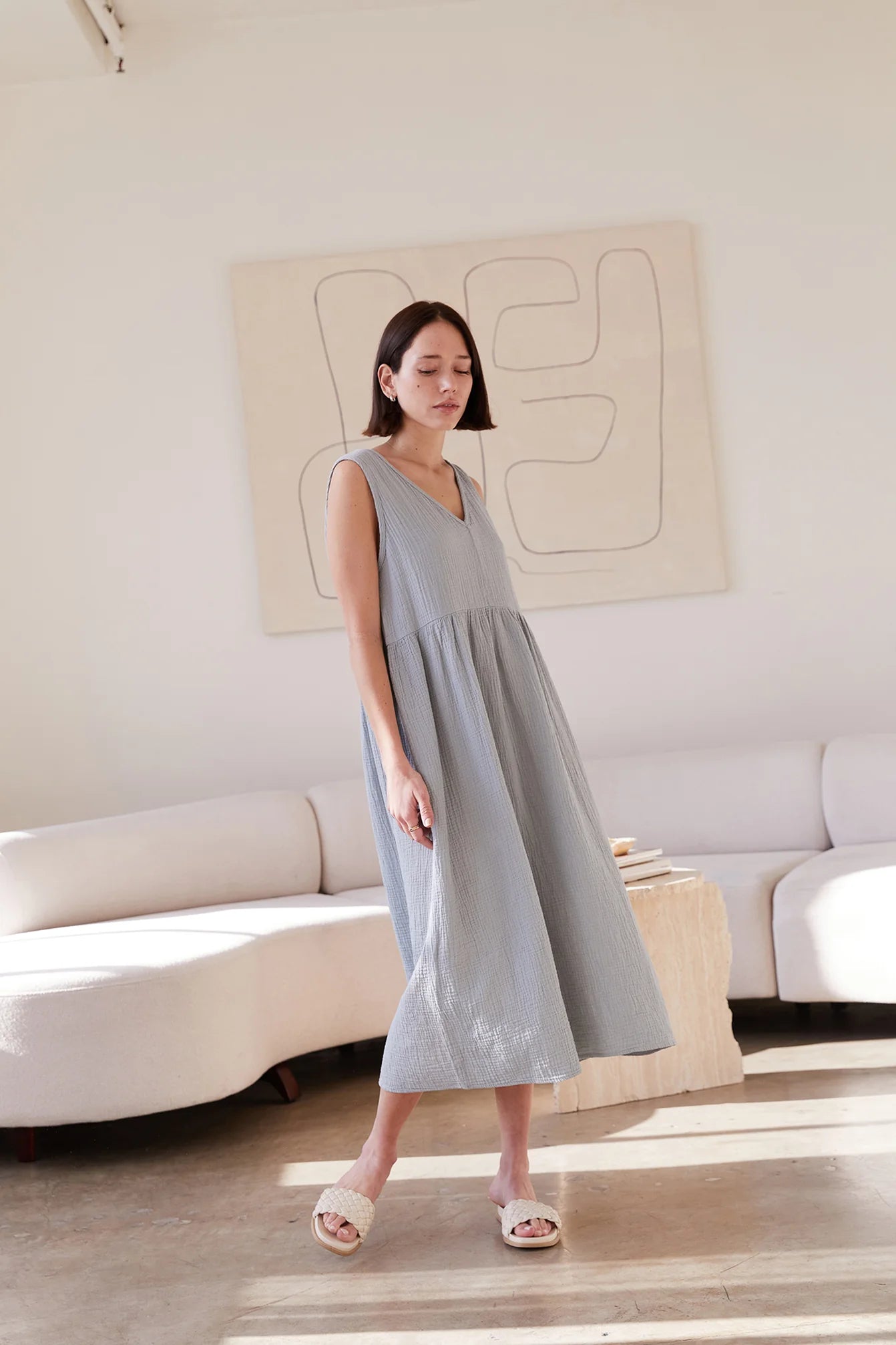 Organic Reversible Gauze Dress