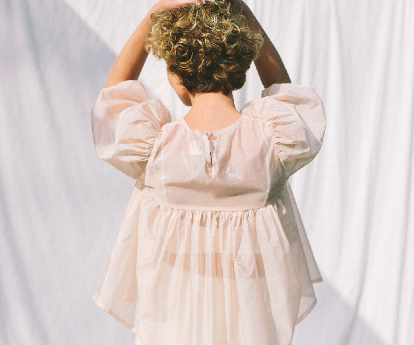 Puffy Sleeve Organza Blouse
