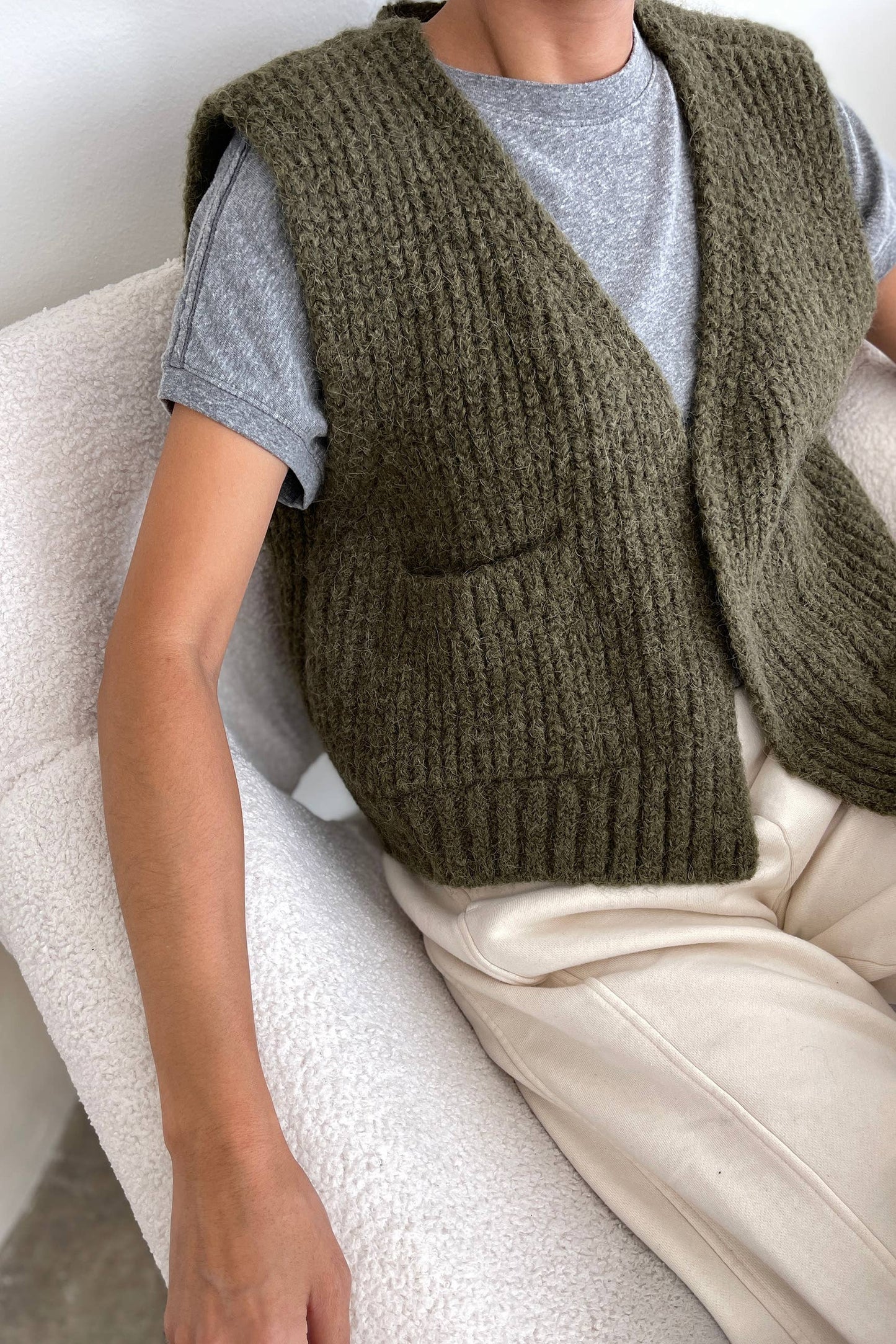 Alpaca Grandpa Vest