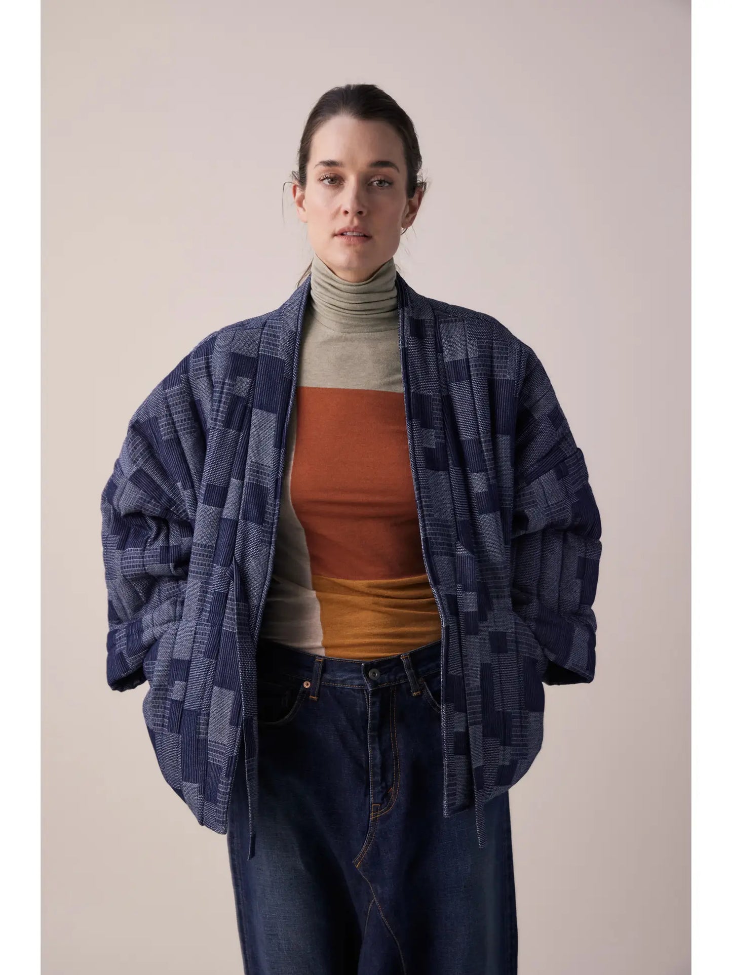 Denim Patch Quilt Jacket