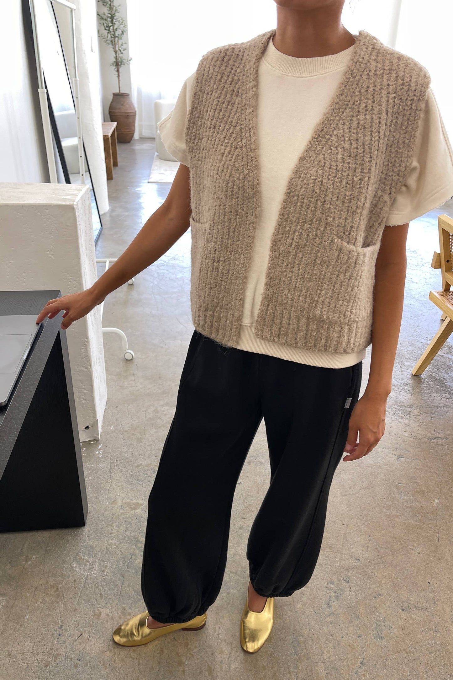 Alpaca Grandpa Vest