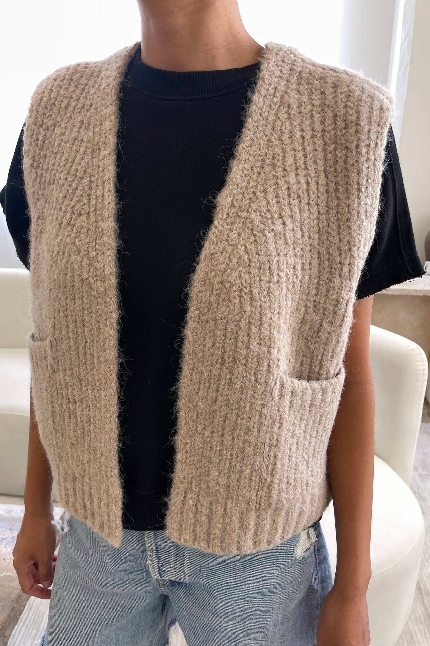 Alpaca Grandpa Vest