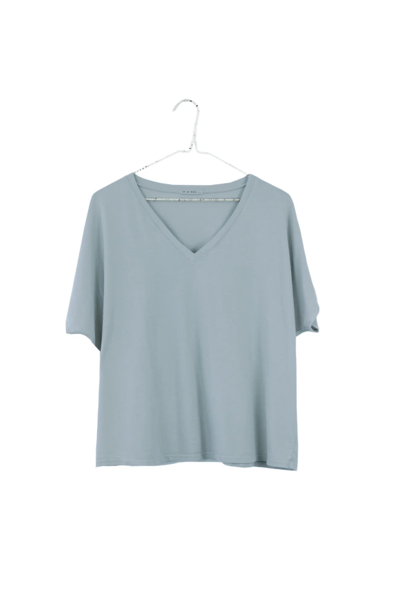 Organic Cotton V-Neck Boxy T-Shirt