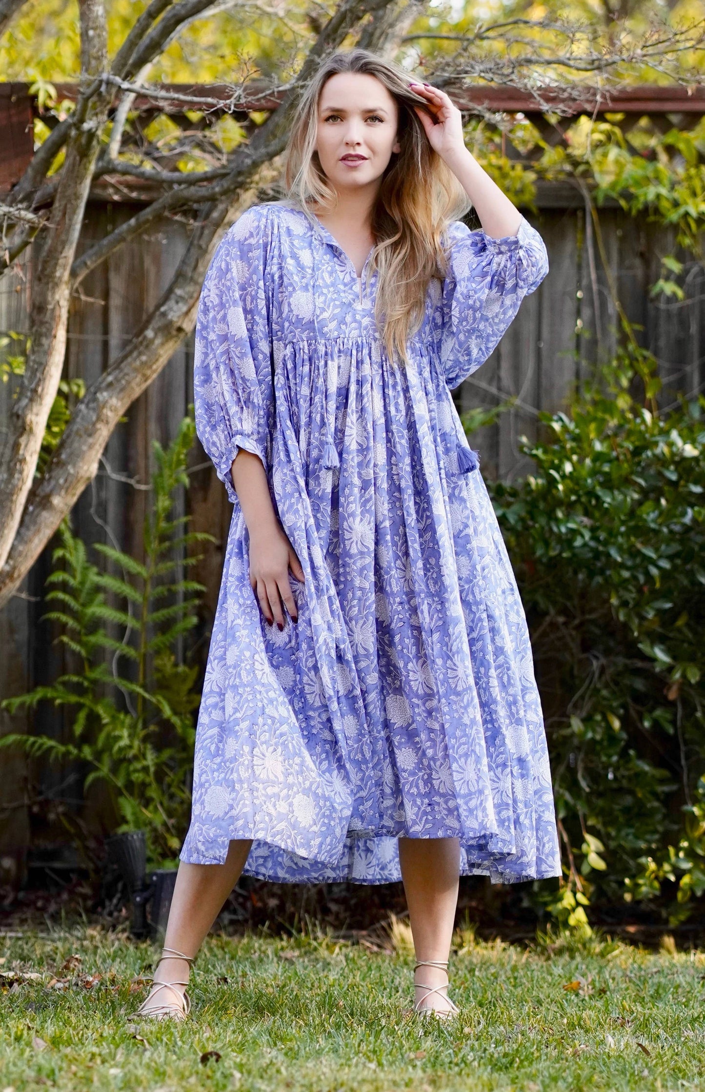 Mylah Midi Dress - Grey Multi