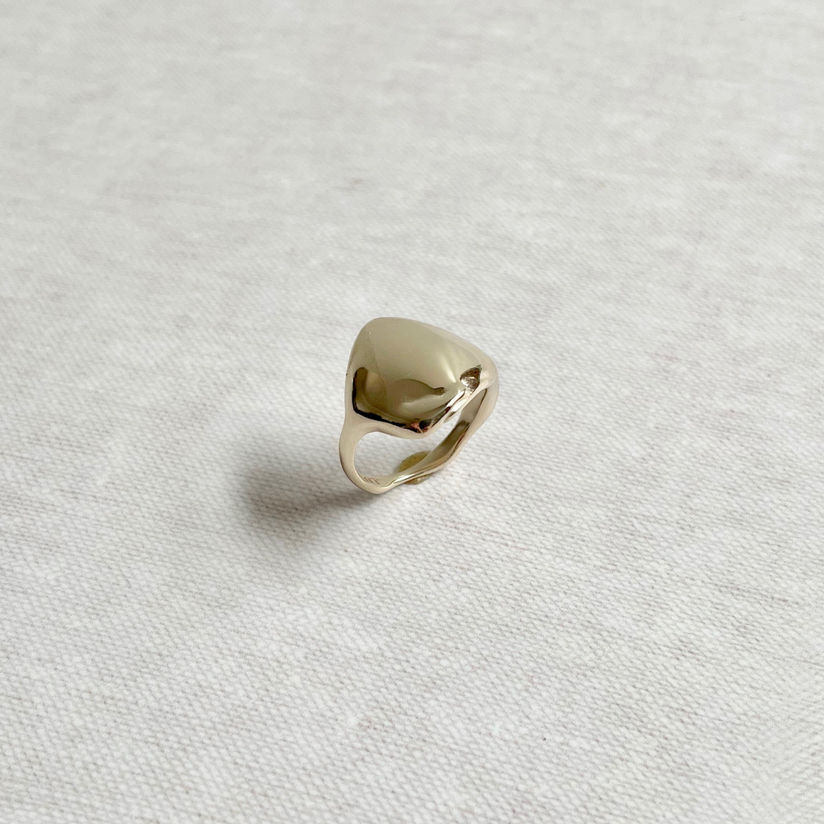 Melted Signet Artisan Ring