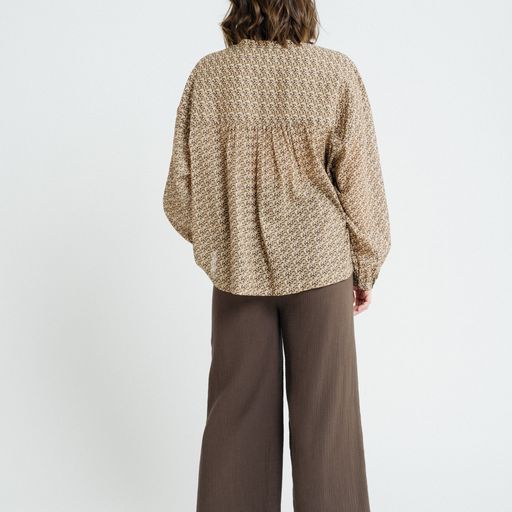 Francoise Top - Chesnut Field Floral