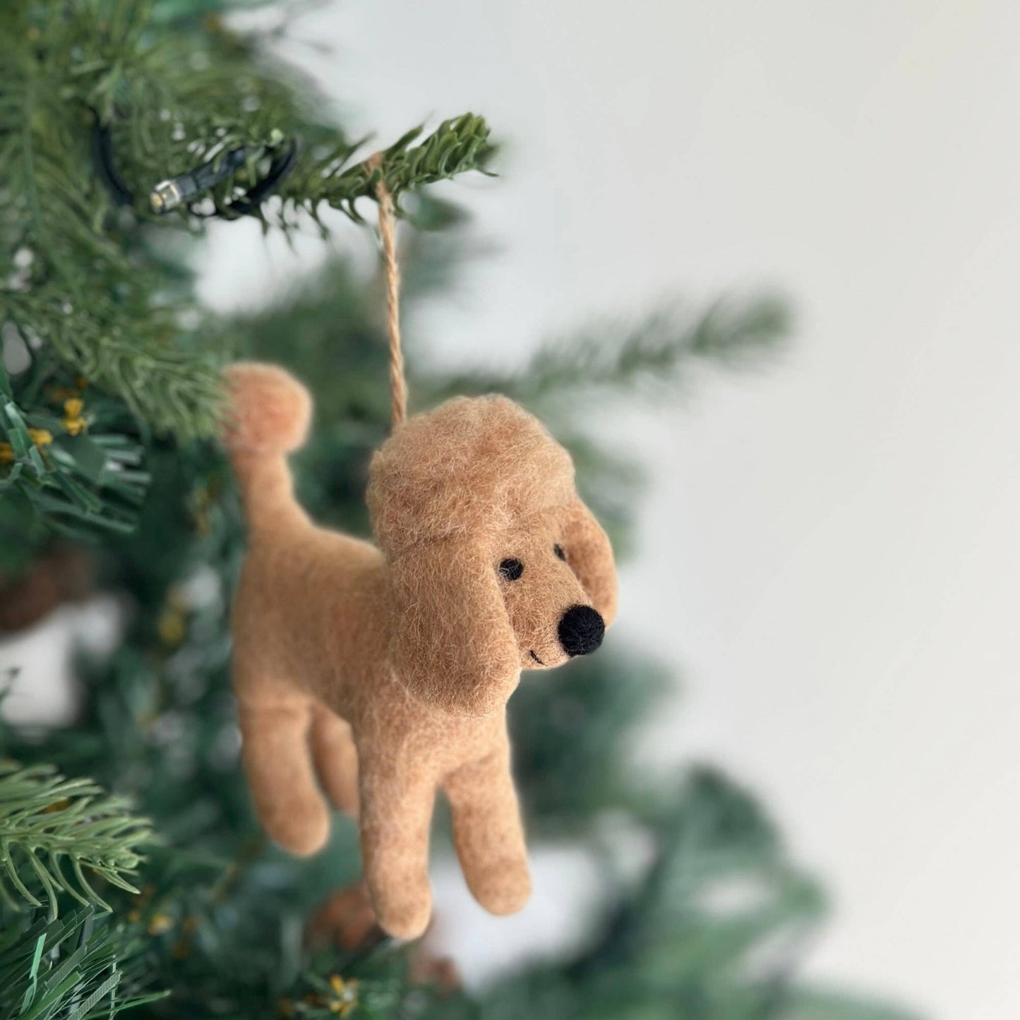 Felt Poodle Ornament