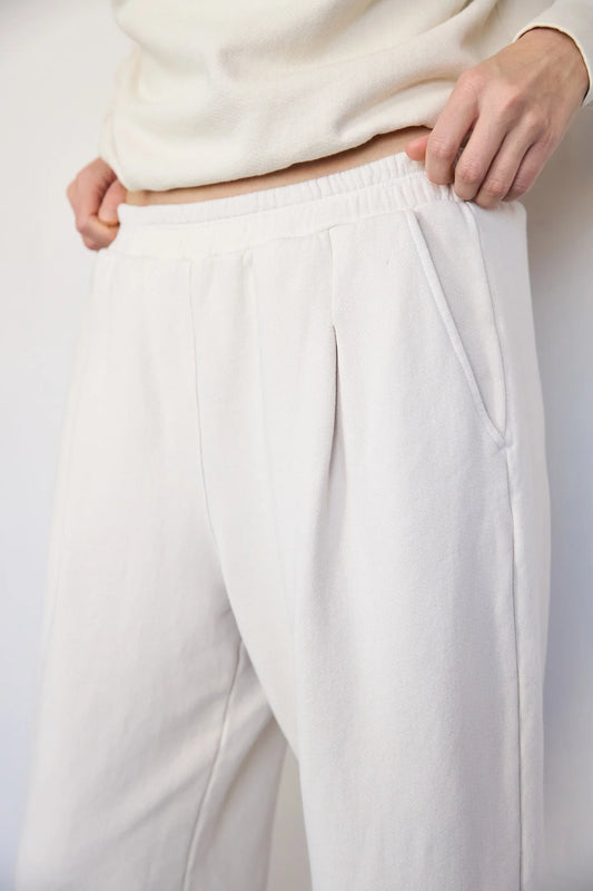 Pleated Sweatpants | Natural