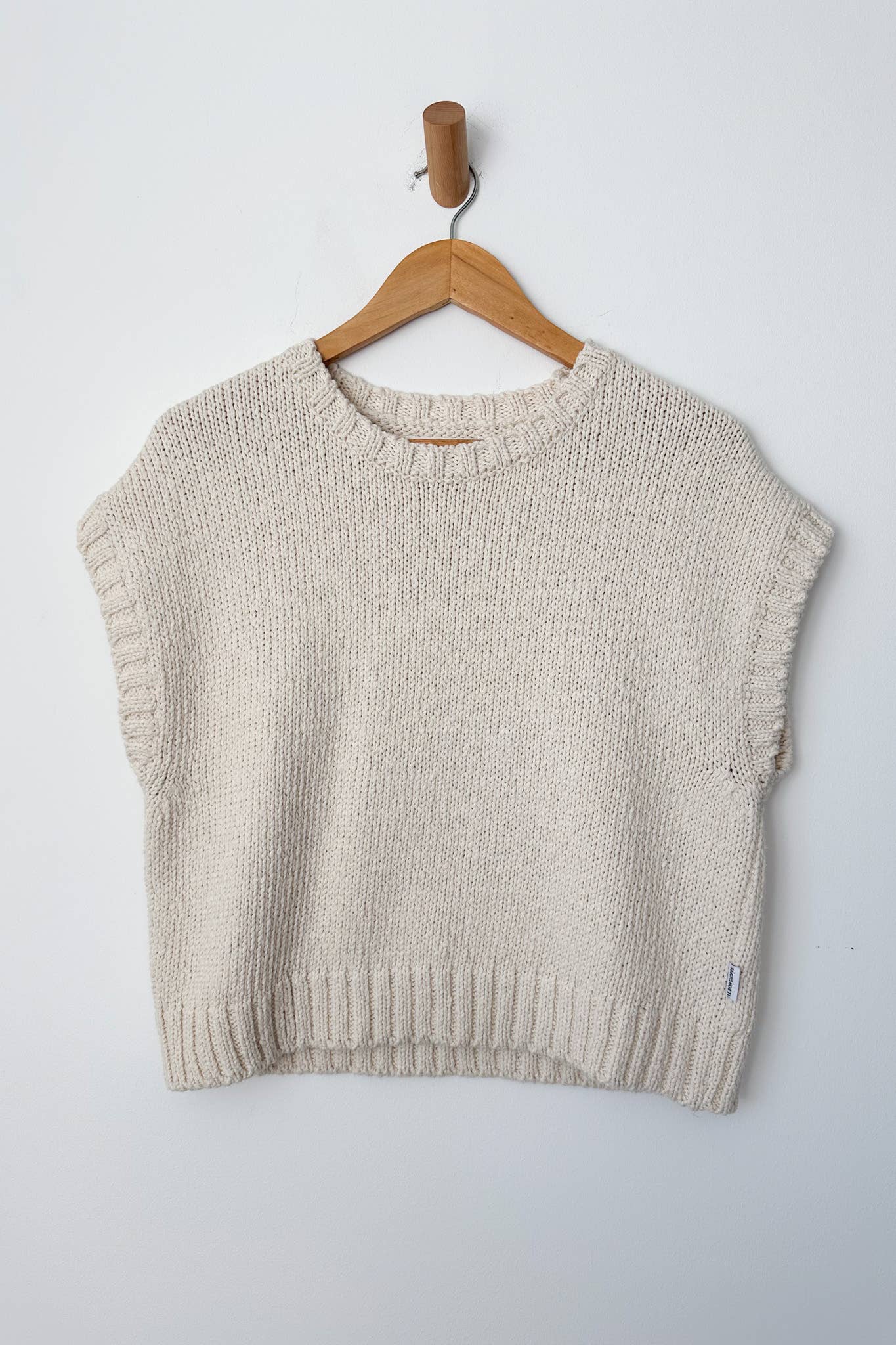 Pierre Cotton Sweater Top | Naturel