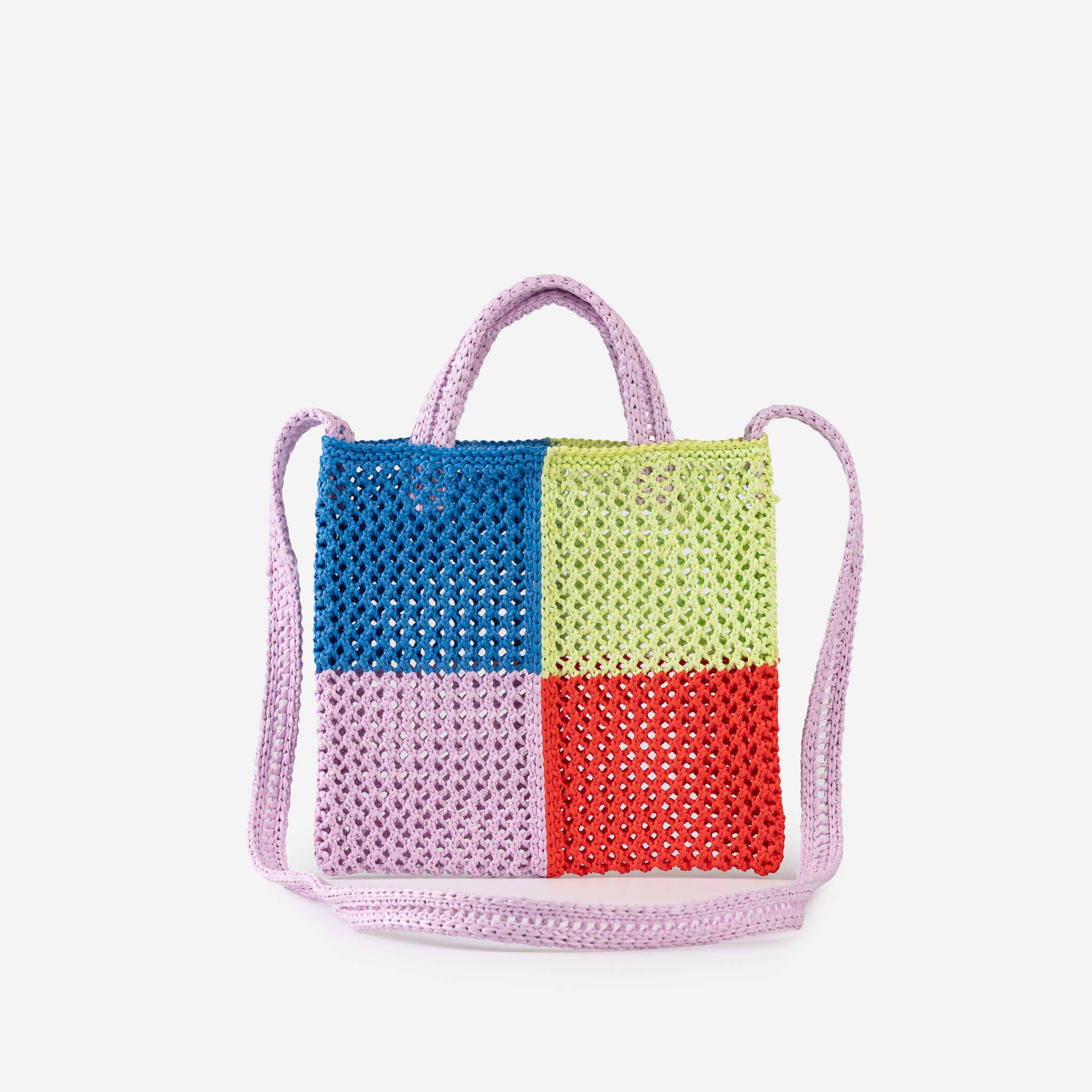 Quattro Raffia Mini Tote