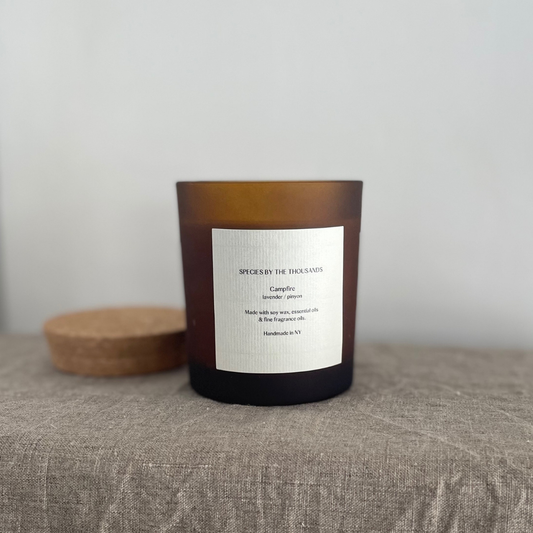 Campfire, Pinyon + Lavender Handcrafted Scented Soy Candle