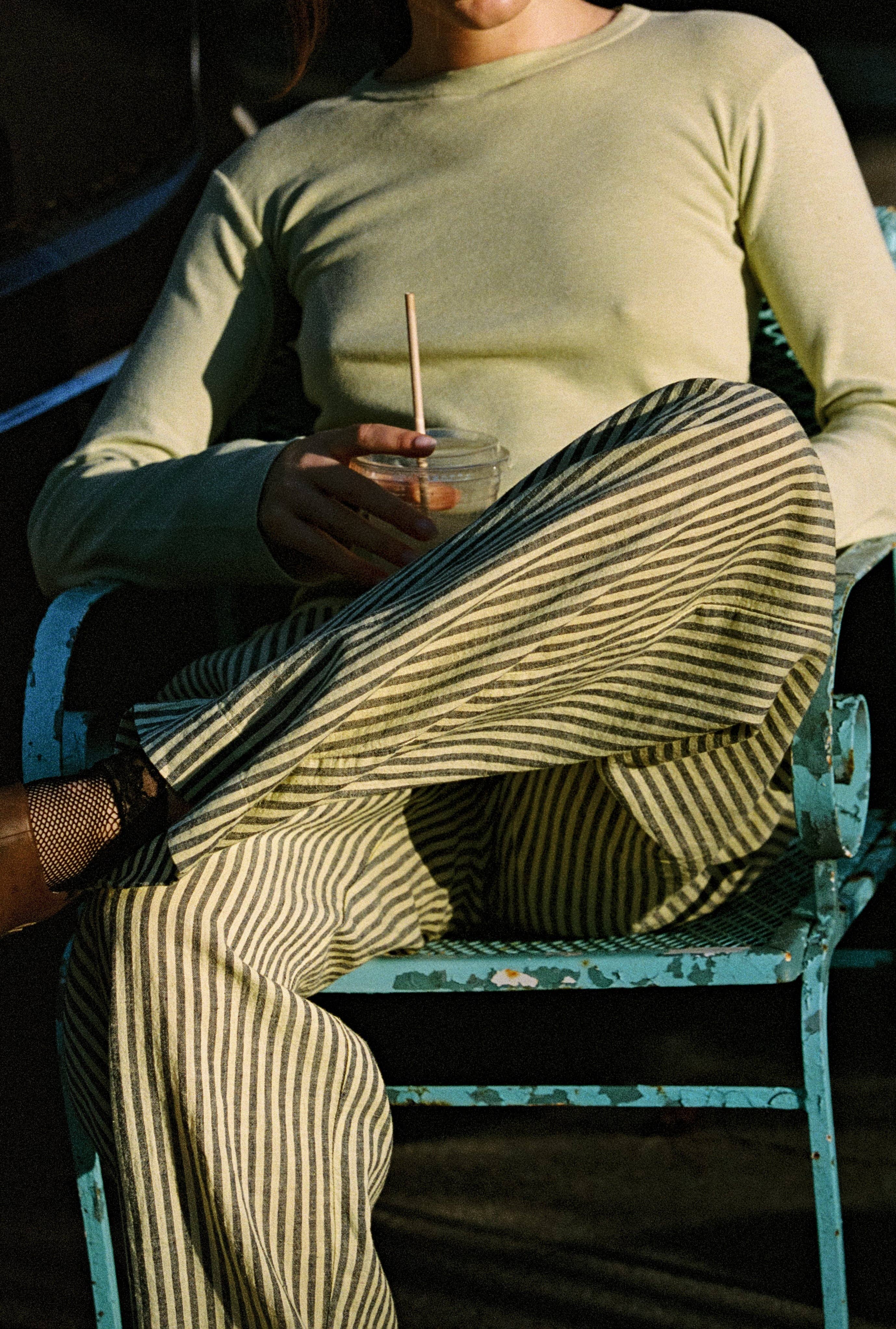 Linen Stripe Pant