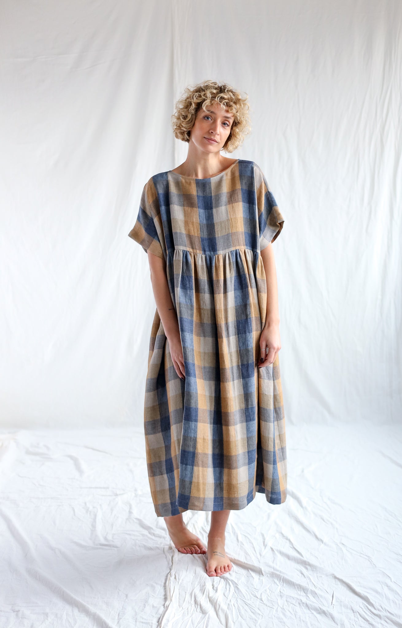 Oversized Silvana Check Dress