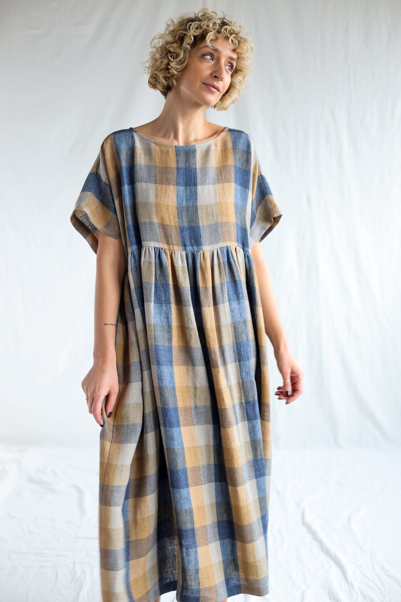 Oversized Silvana Check Dress