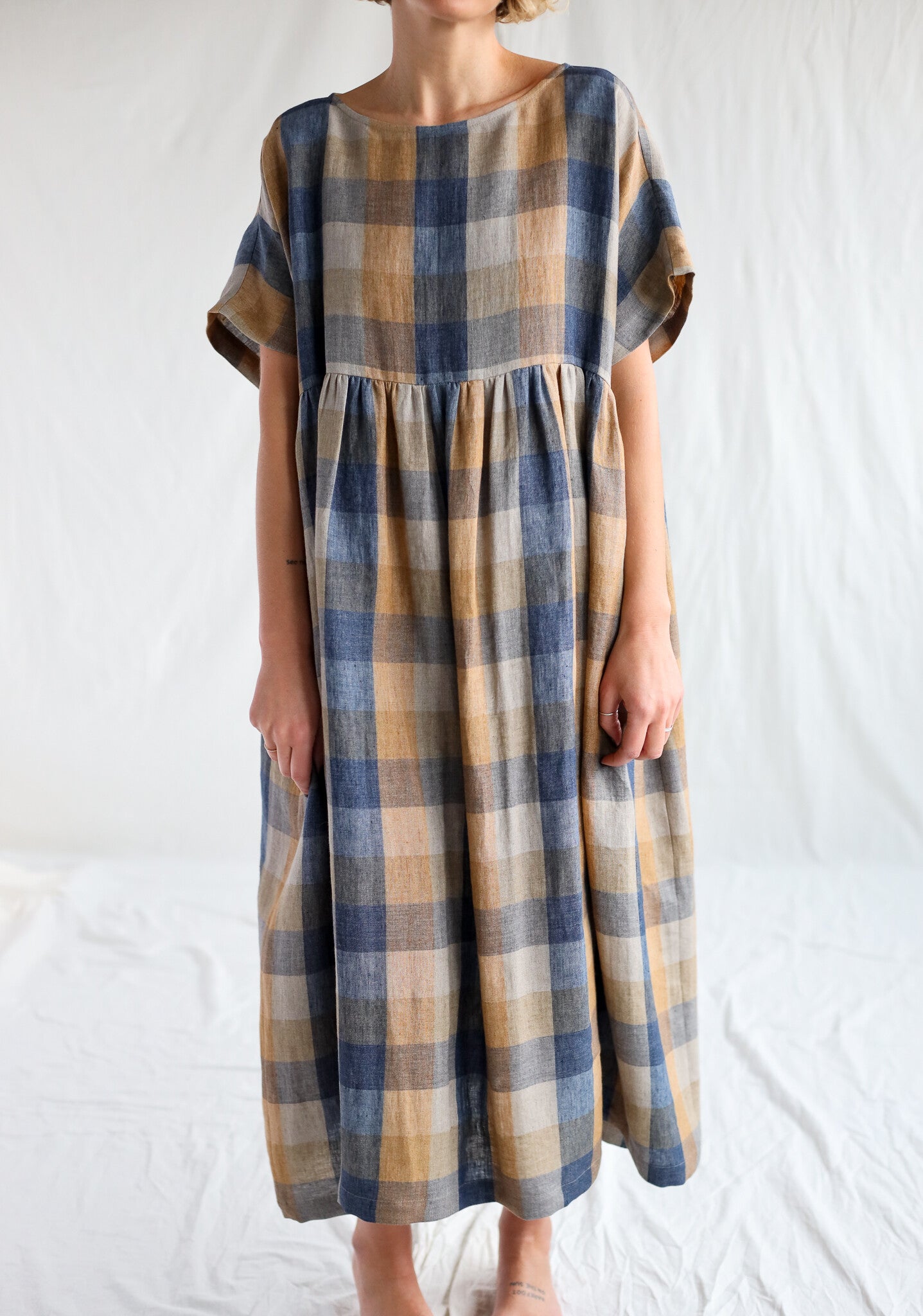 Oversized Silvana Check Dress