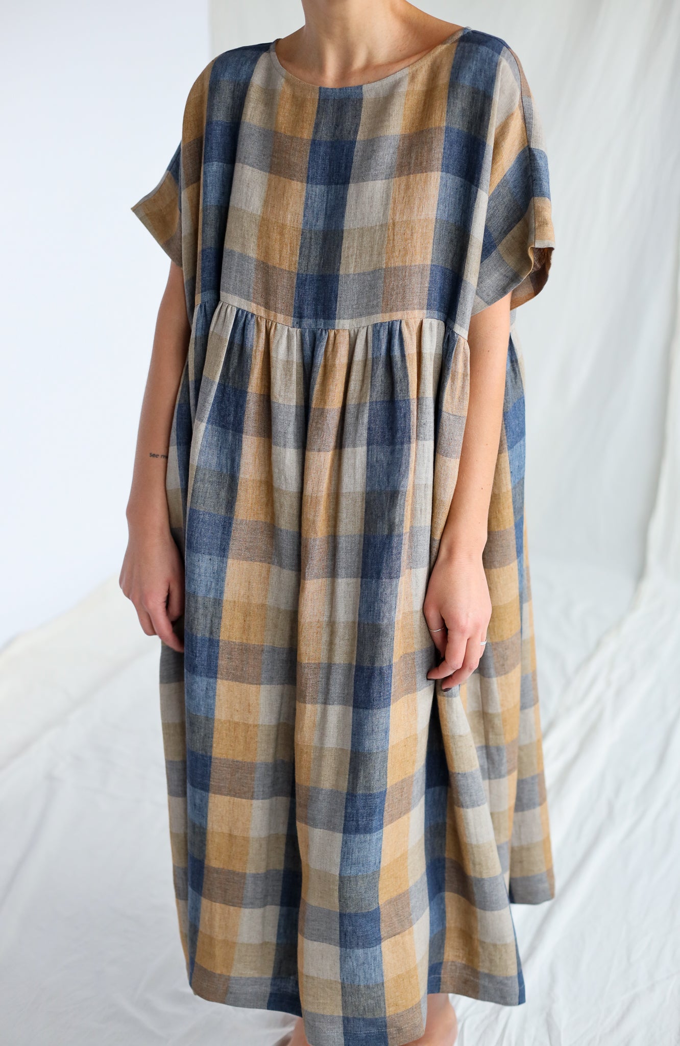 Oversized Silvana Check Dress