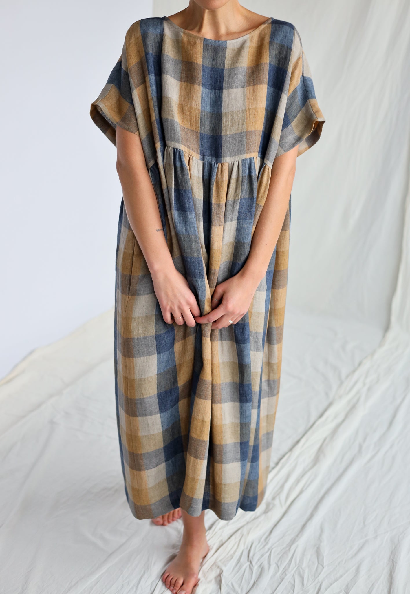 Oversized Silvana Check Dress