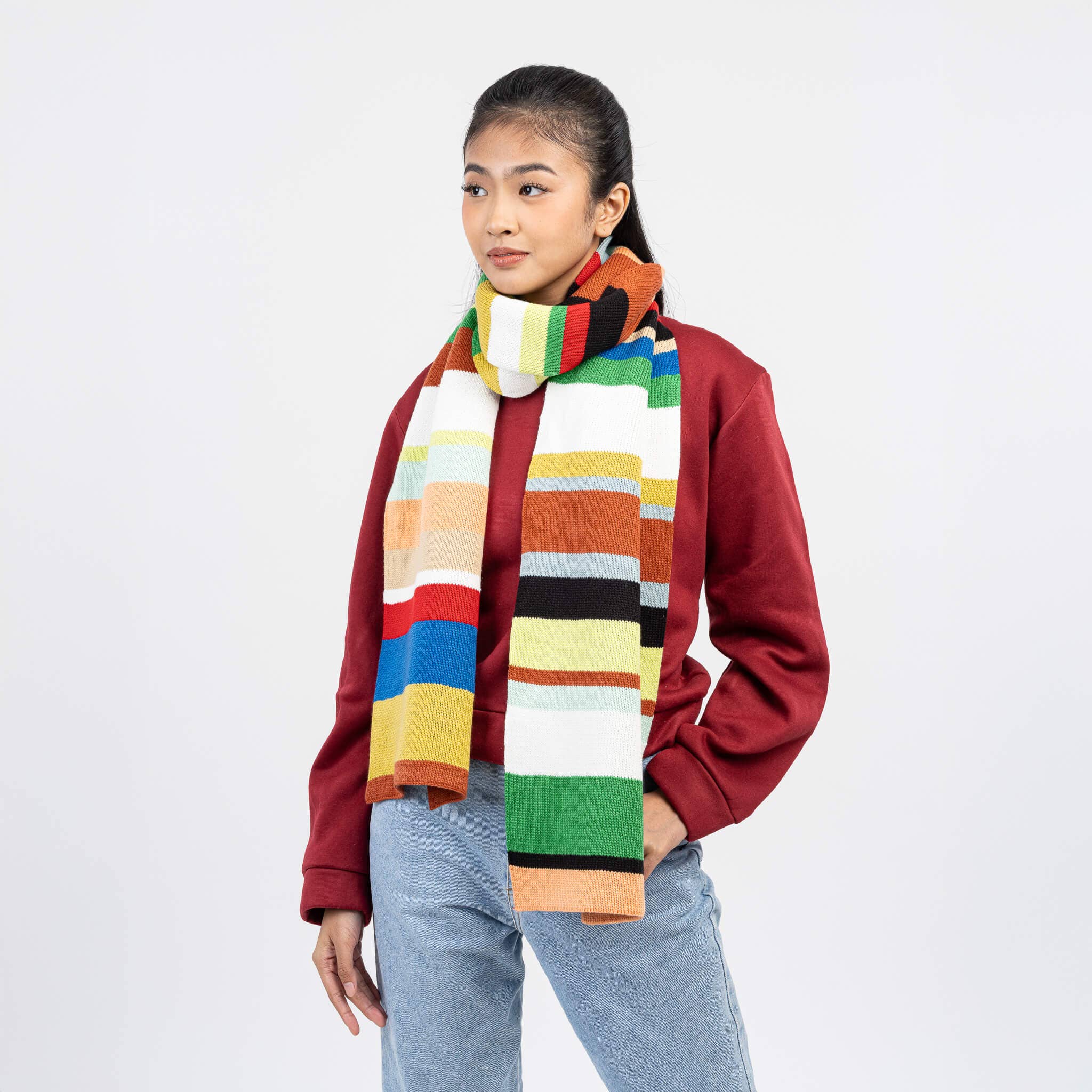 Multi Stripe Big Scarf