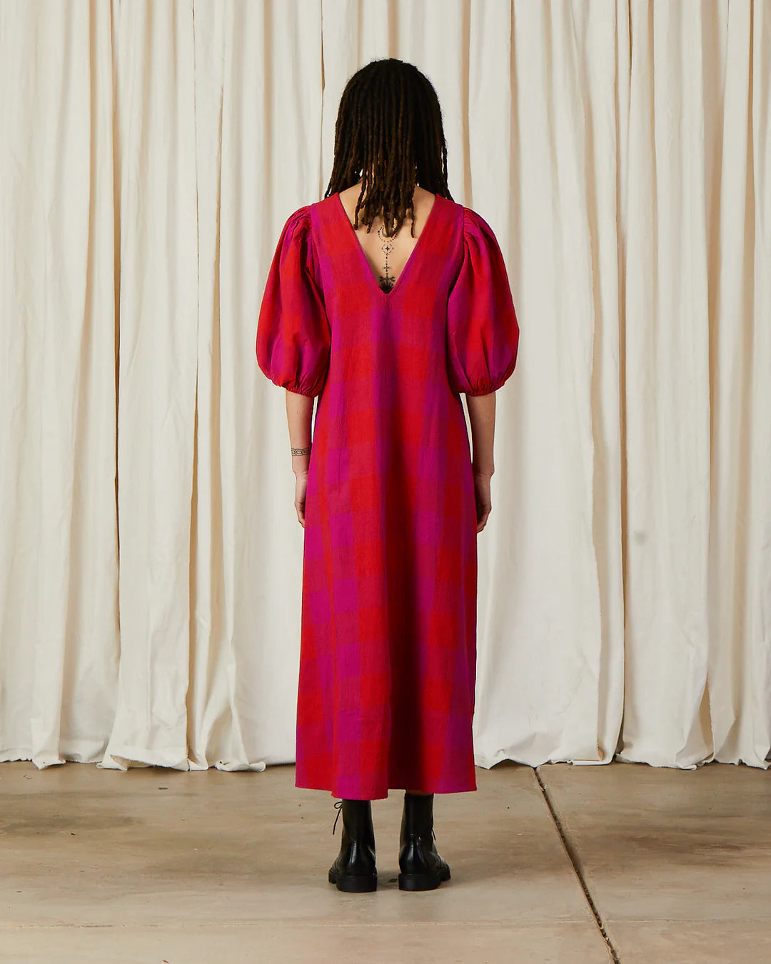 Double V-Neck Maxi Dress | Poppy + Plaid