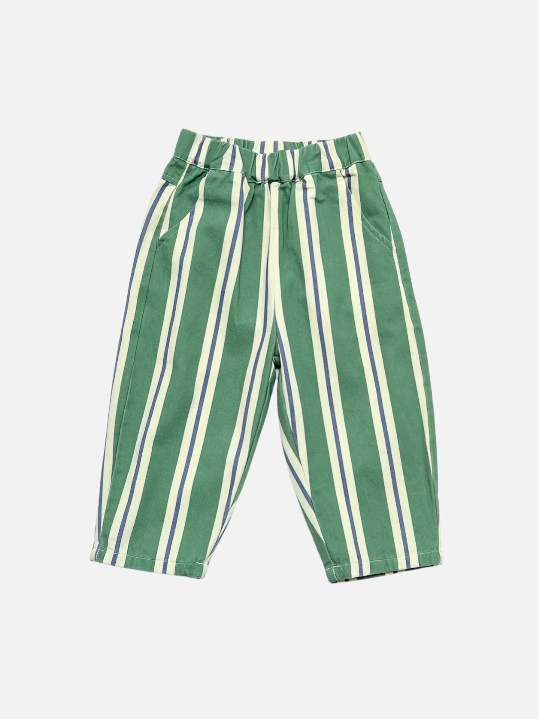 Green Stripe Twill Pant
