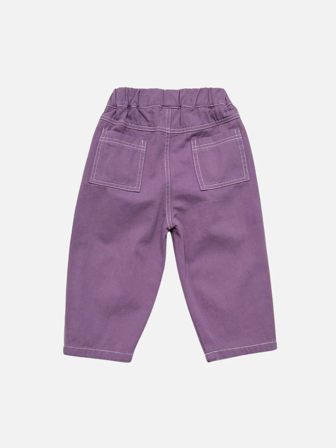 Topstitch Twill Pants | Purple