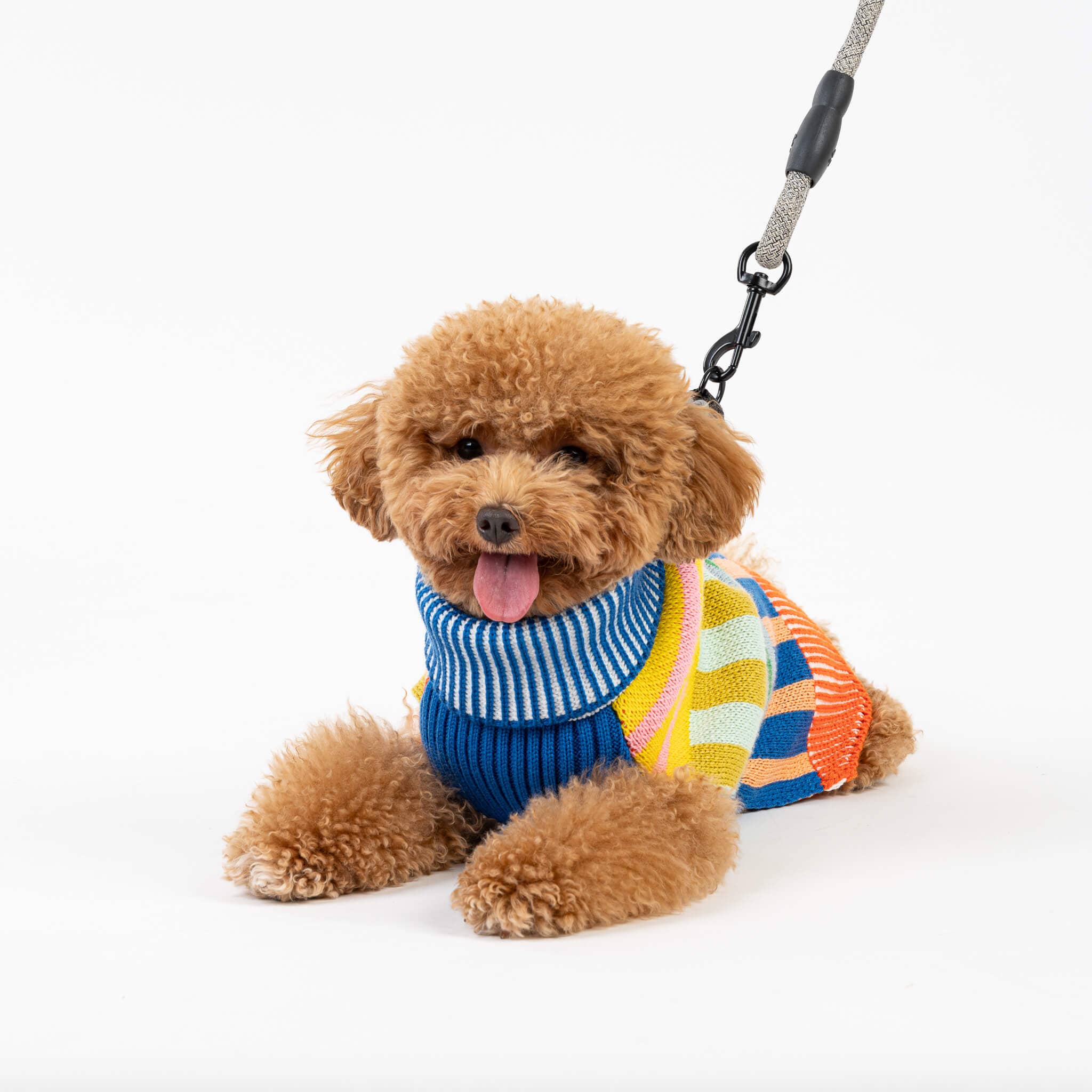 Patchwork Stripe Dog Sweater