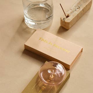 Glass Vessel Incense Holder
