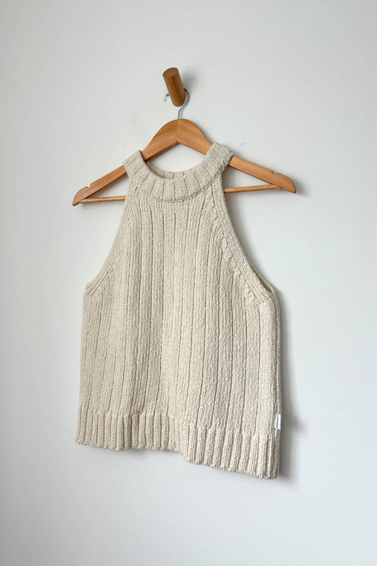 Claire Cotton Sweater Tank | Naturel