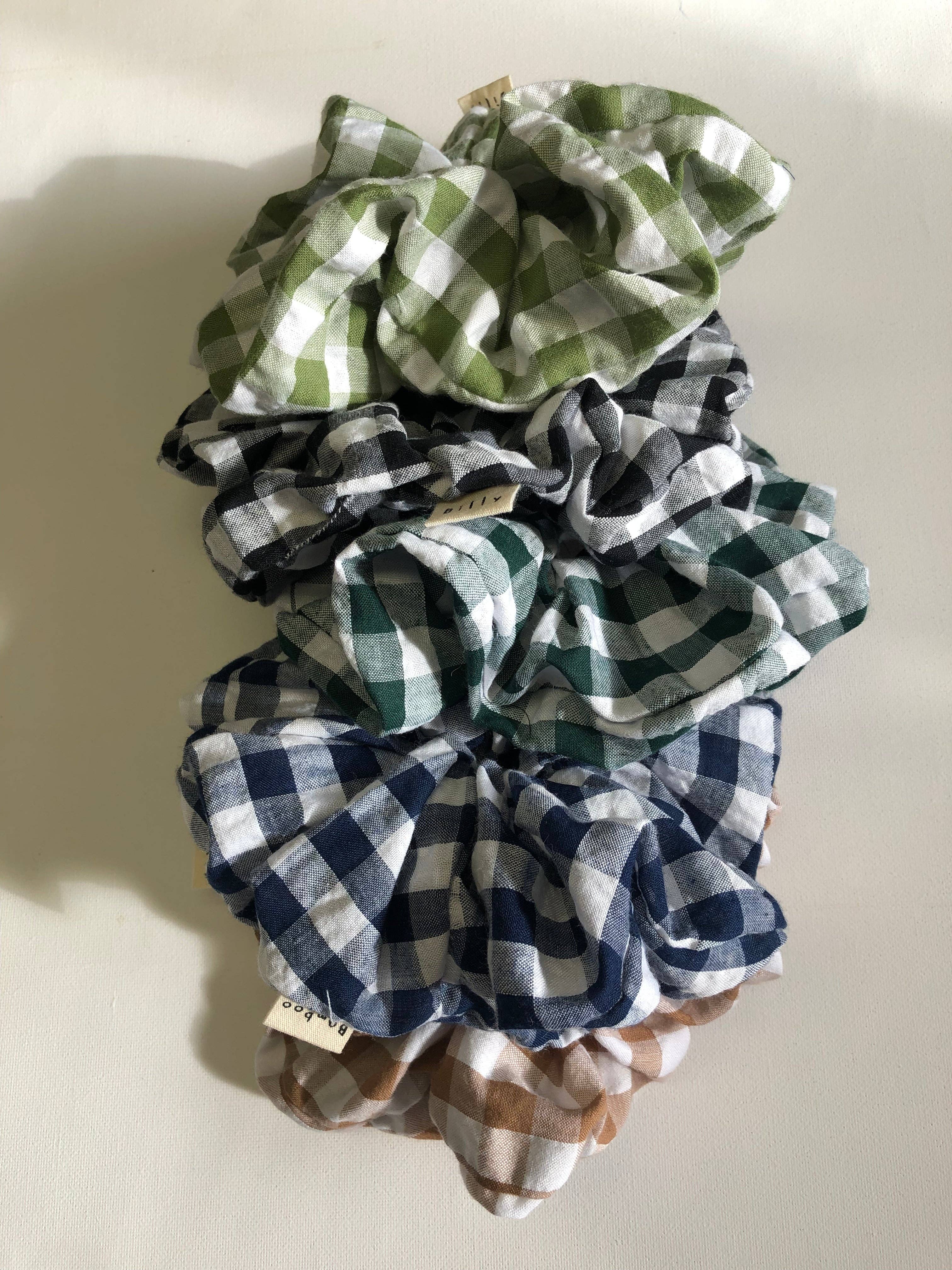 Gingham Scrunchies