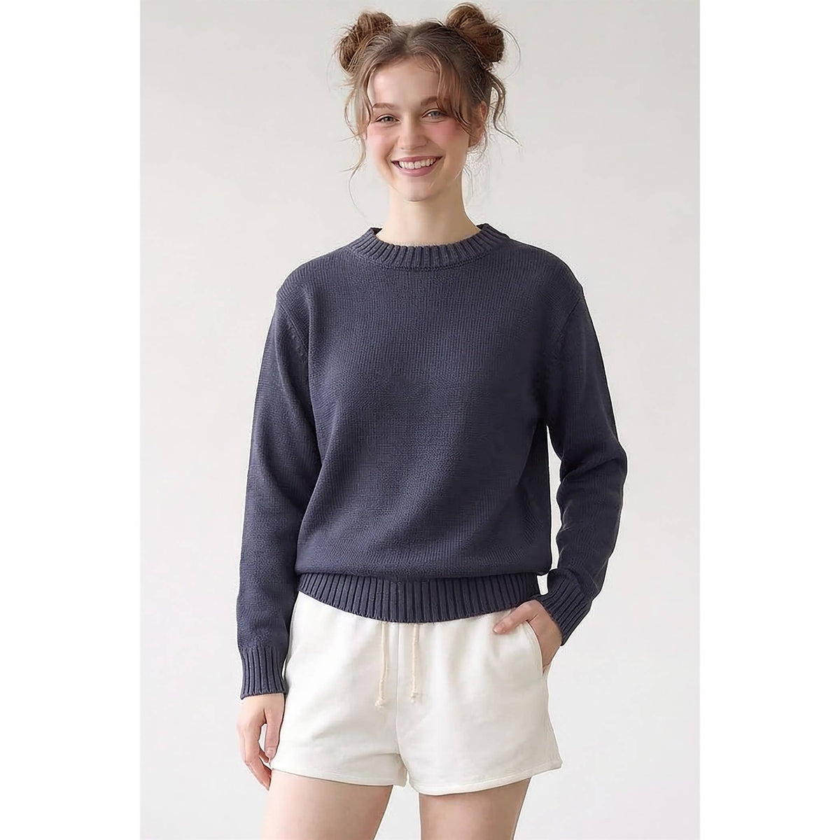 Cotton Crewneck Sweater