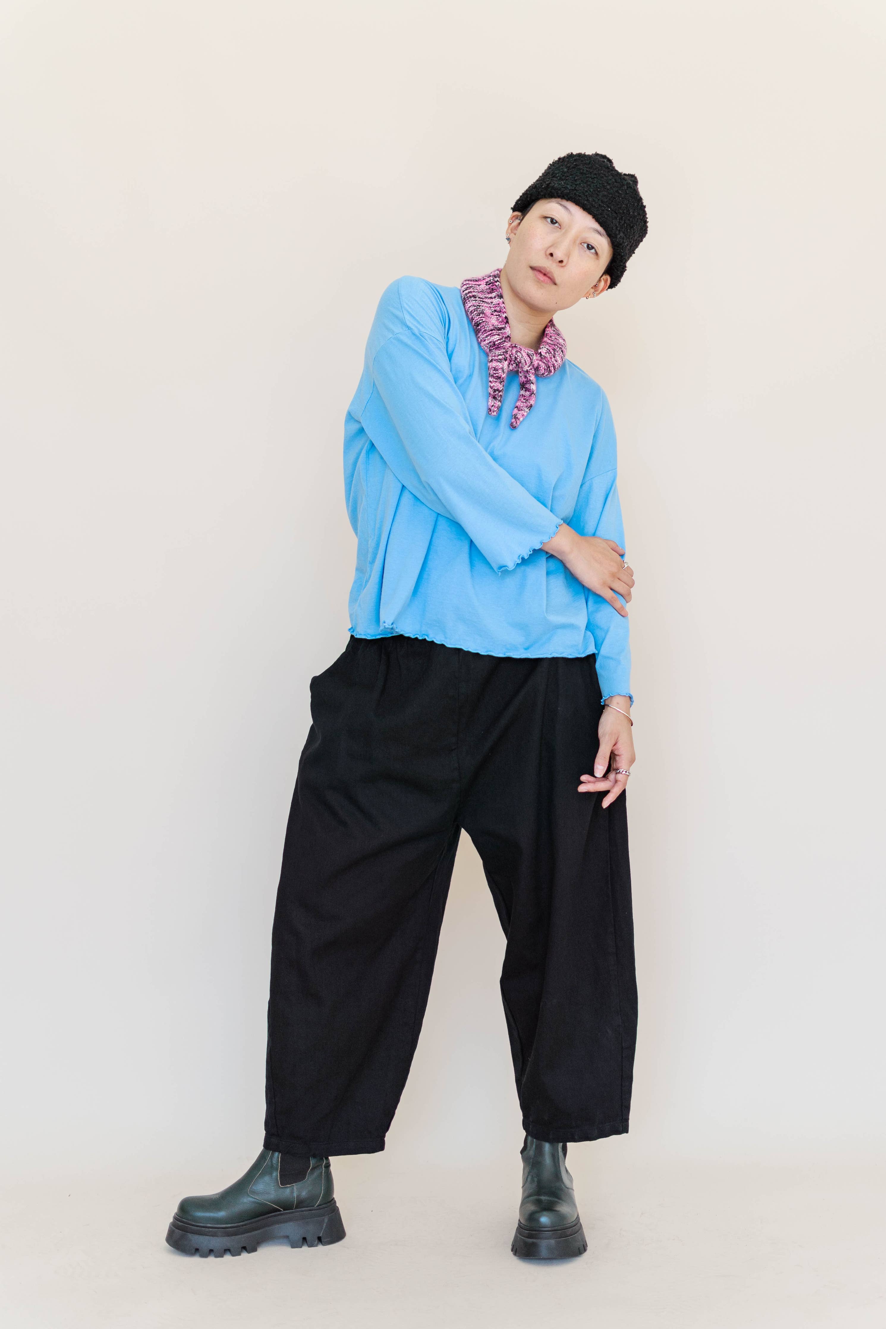 Baby Blue Long Sleeve Top