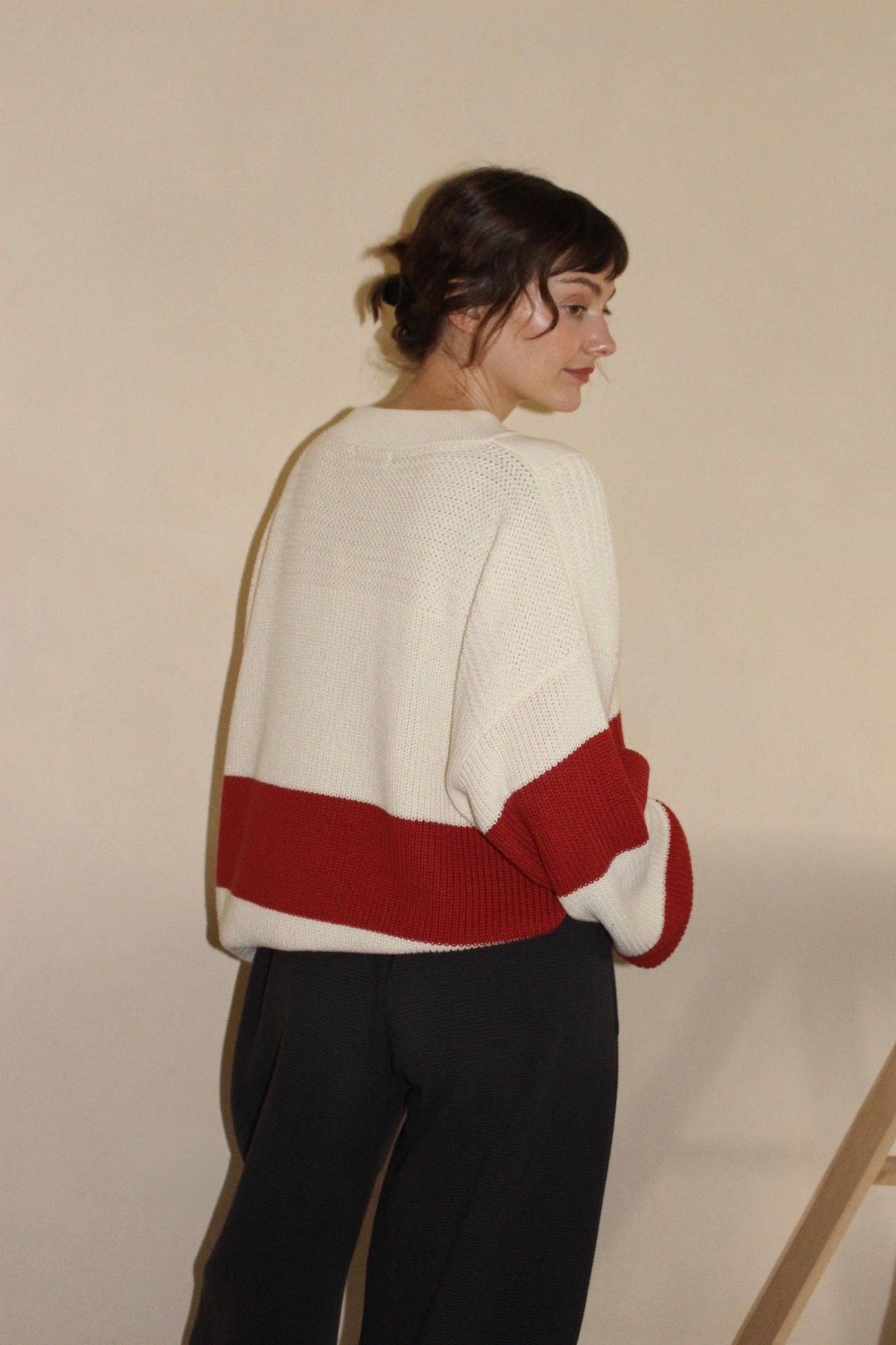 Pima Cotton Striped Henley