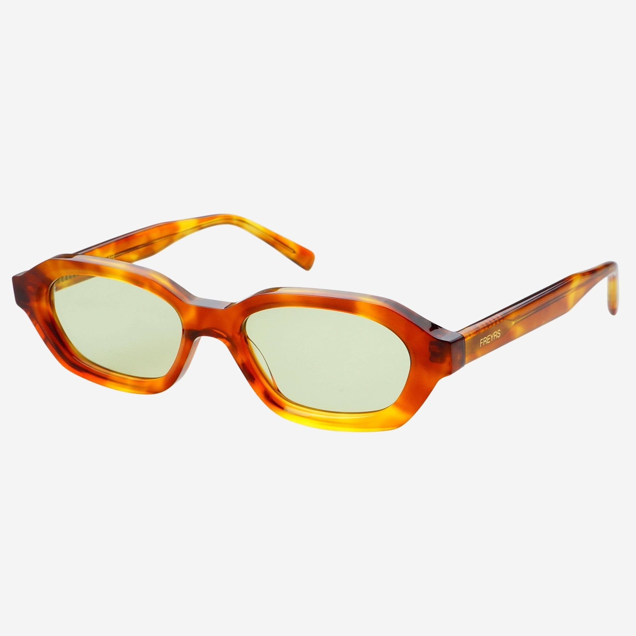 FREYRS Eyewear - Tokyo Acetate Unisex Rectangular Sunglasses: Honey