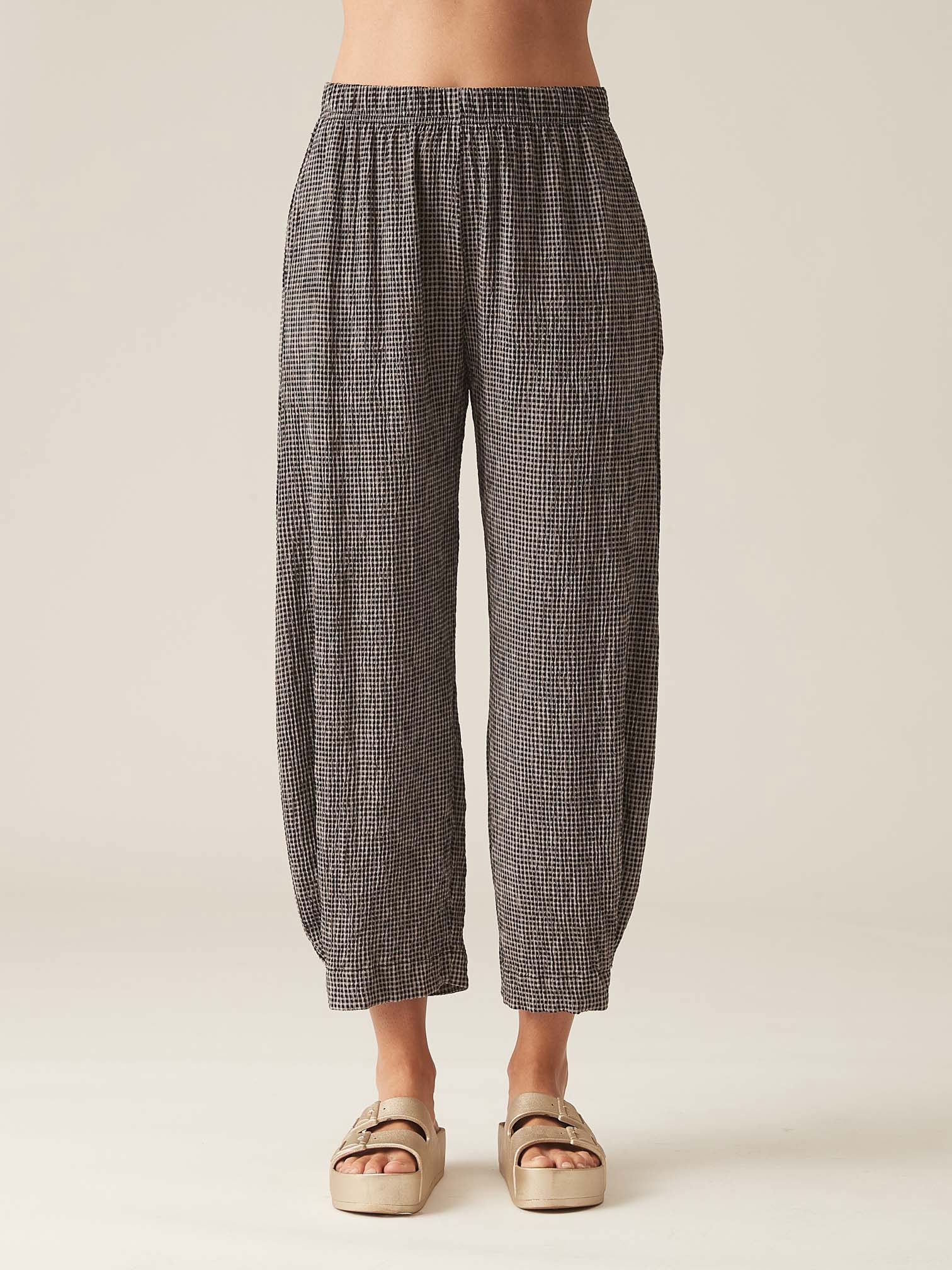 Side Pleat Lantern Pant