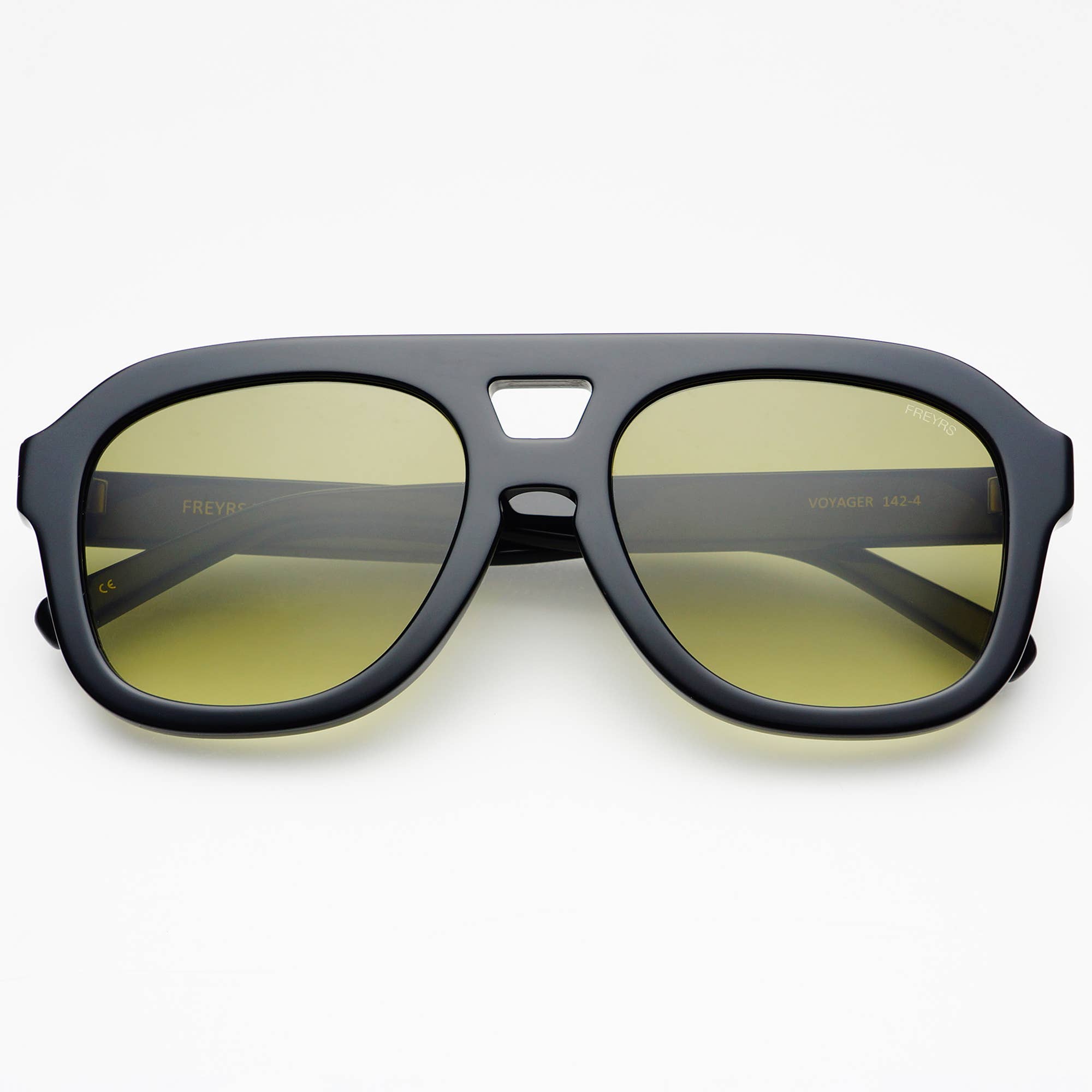 Voyager Oversized Aviator Sunglasses | Black