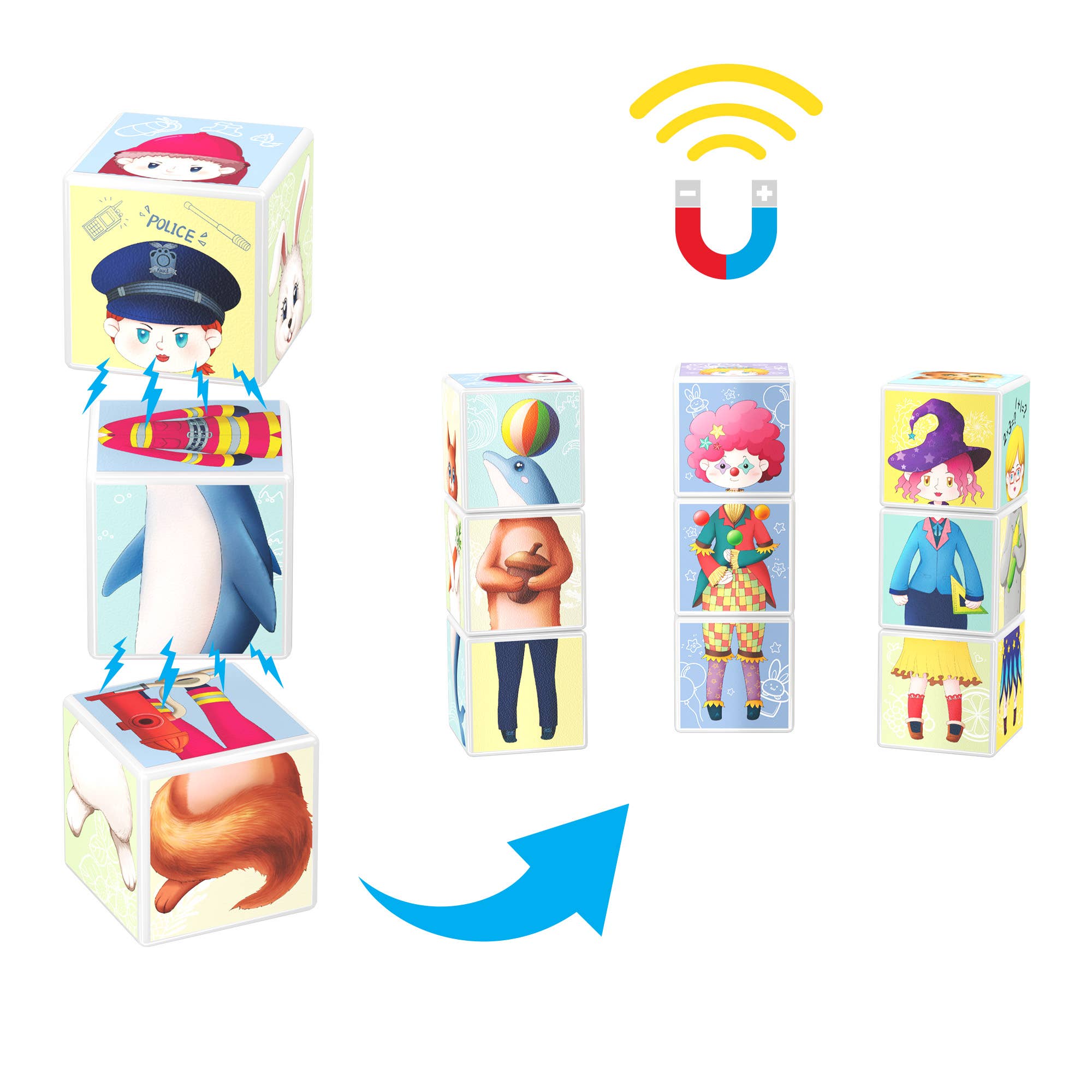 Puzzle Magnetic Cubes Set