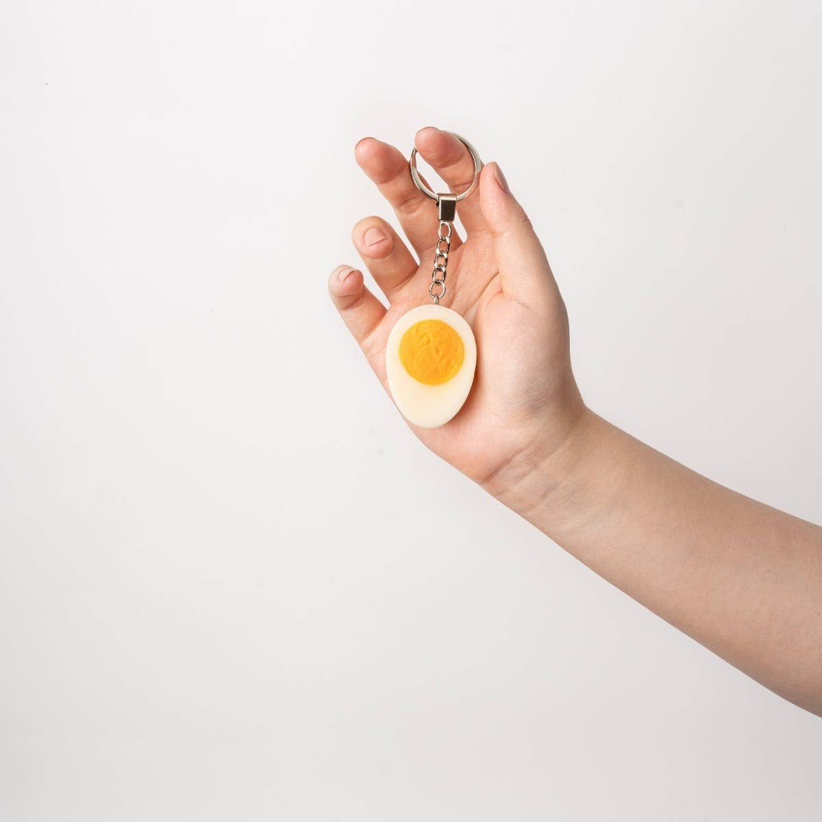 Hard-Boiled Egg Keychain