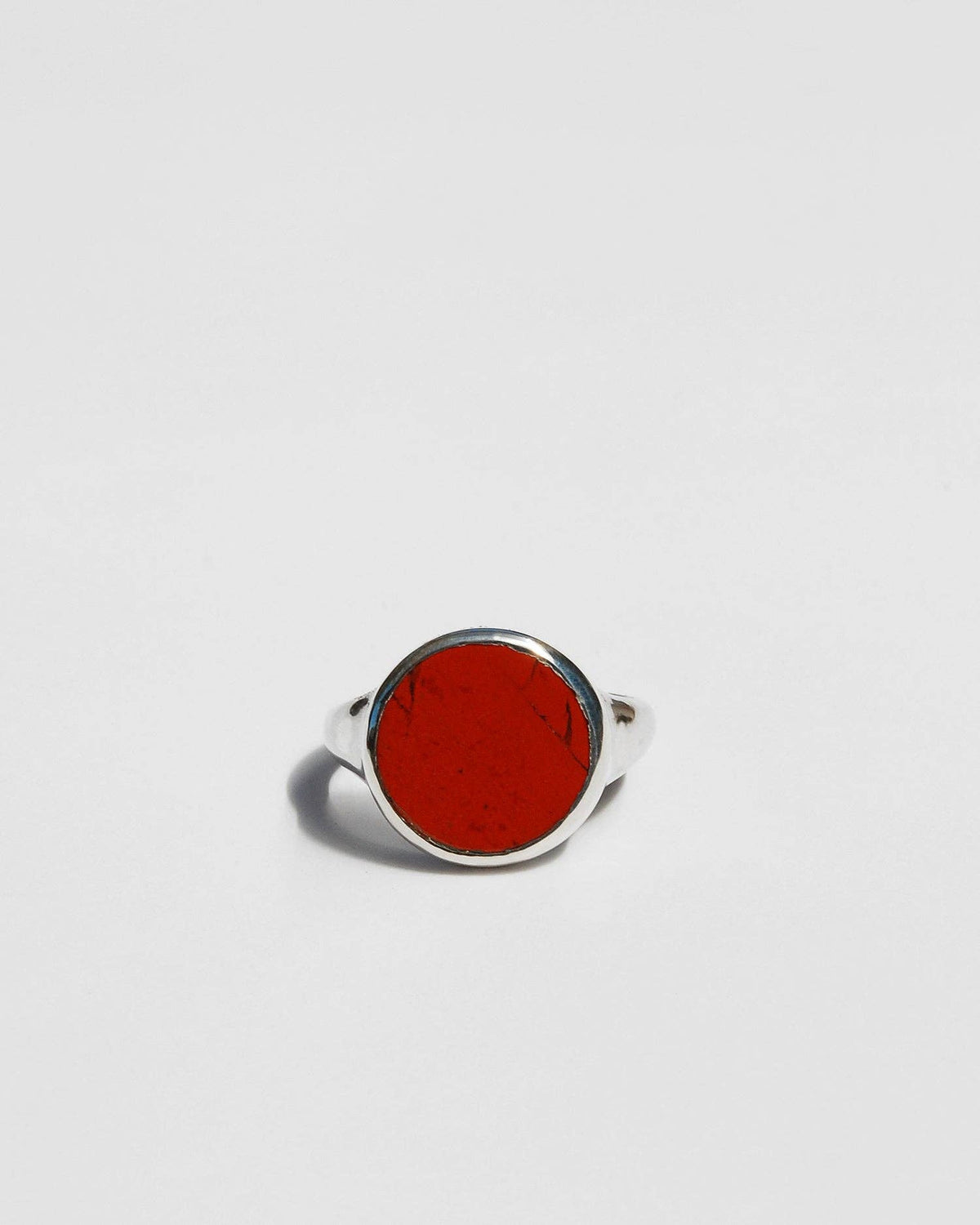 Tiro Tiro Jewelry - Lacuna Ring in Red Jasper: Brass / 8