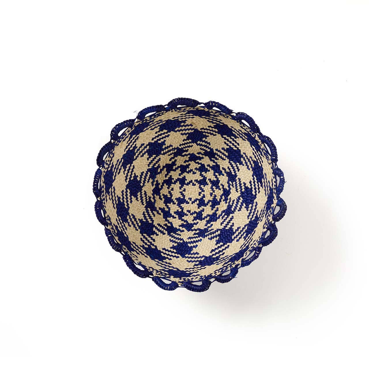 SERRV International - Gingham Scallop Basket