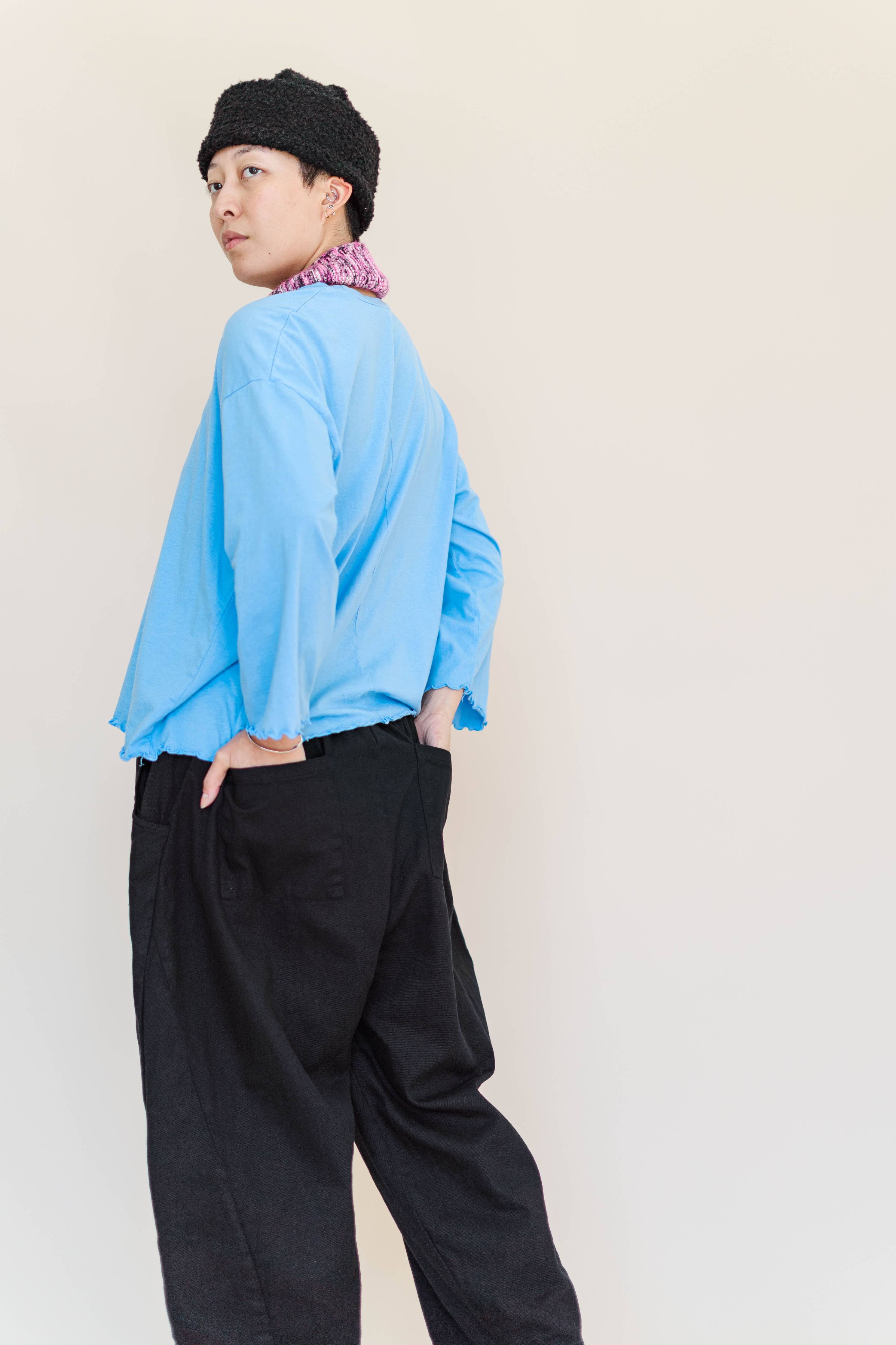 Baby Blue Long Sleeve Top