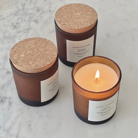 Woodsmoke, Leaves + Patchouli Handcrafted Scented Soy Candle