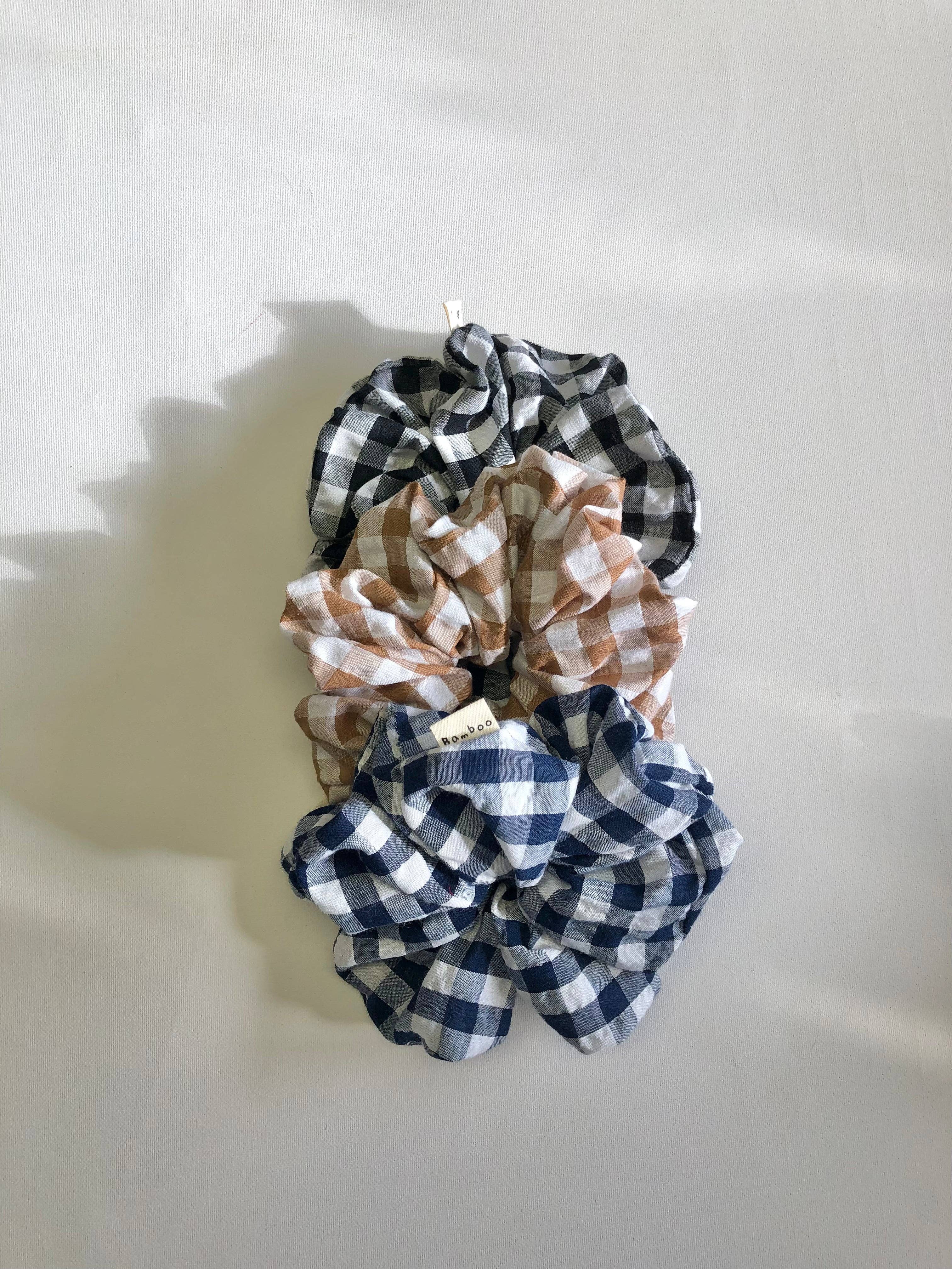 Gingham Scrunchies