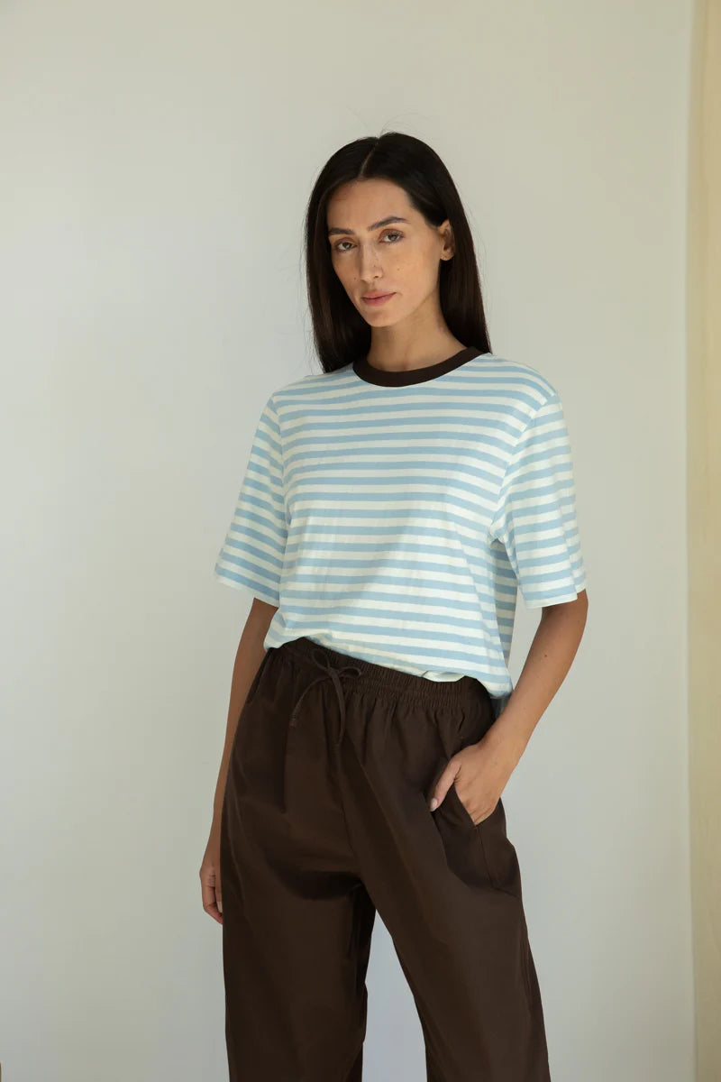 Cedar Organic Cotton Poplin Trouser | Cacao