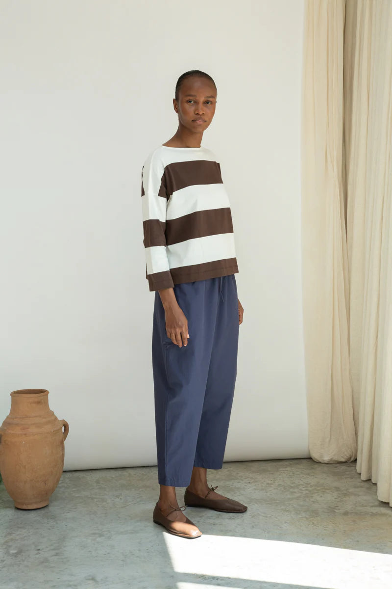 Leia-Sue Organic Cotton Jersey Stripe Top