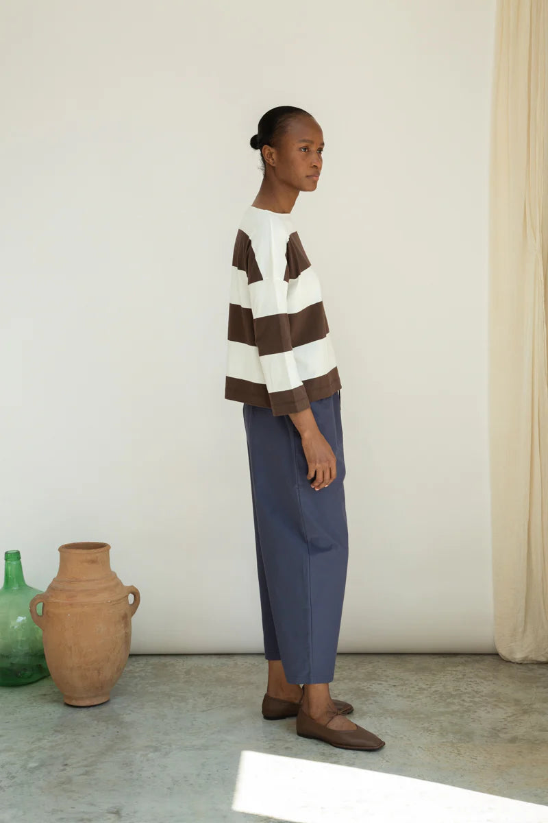 Leia-Sue Organic Cotton Jersey Stripe Top