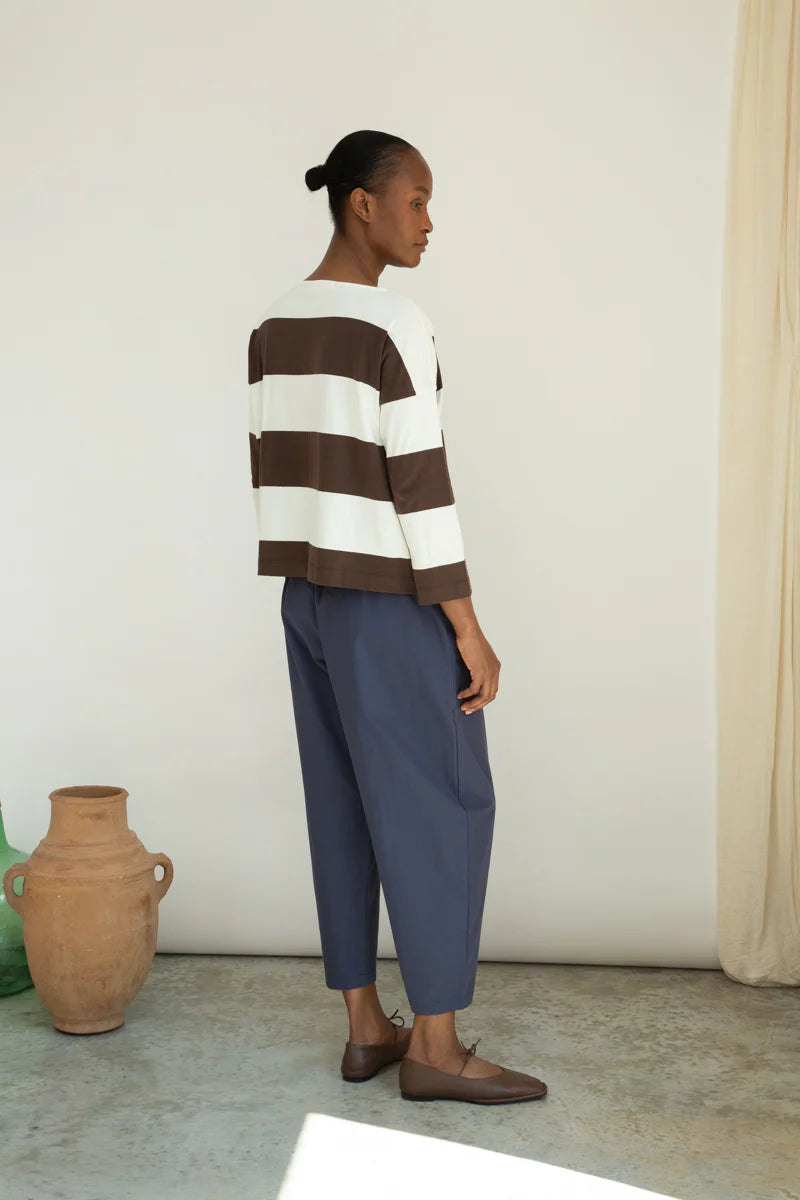 Leia-Sue Organic Cotton Jersey Stripe Top