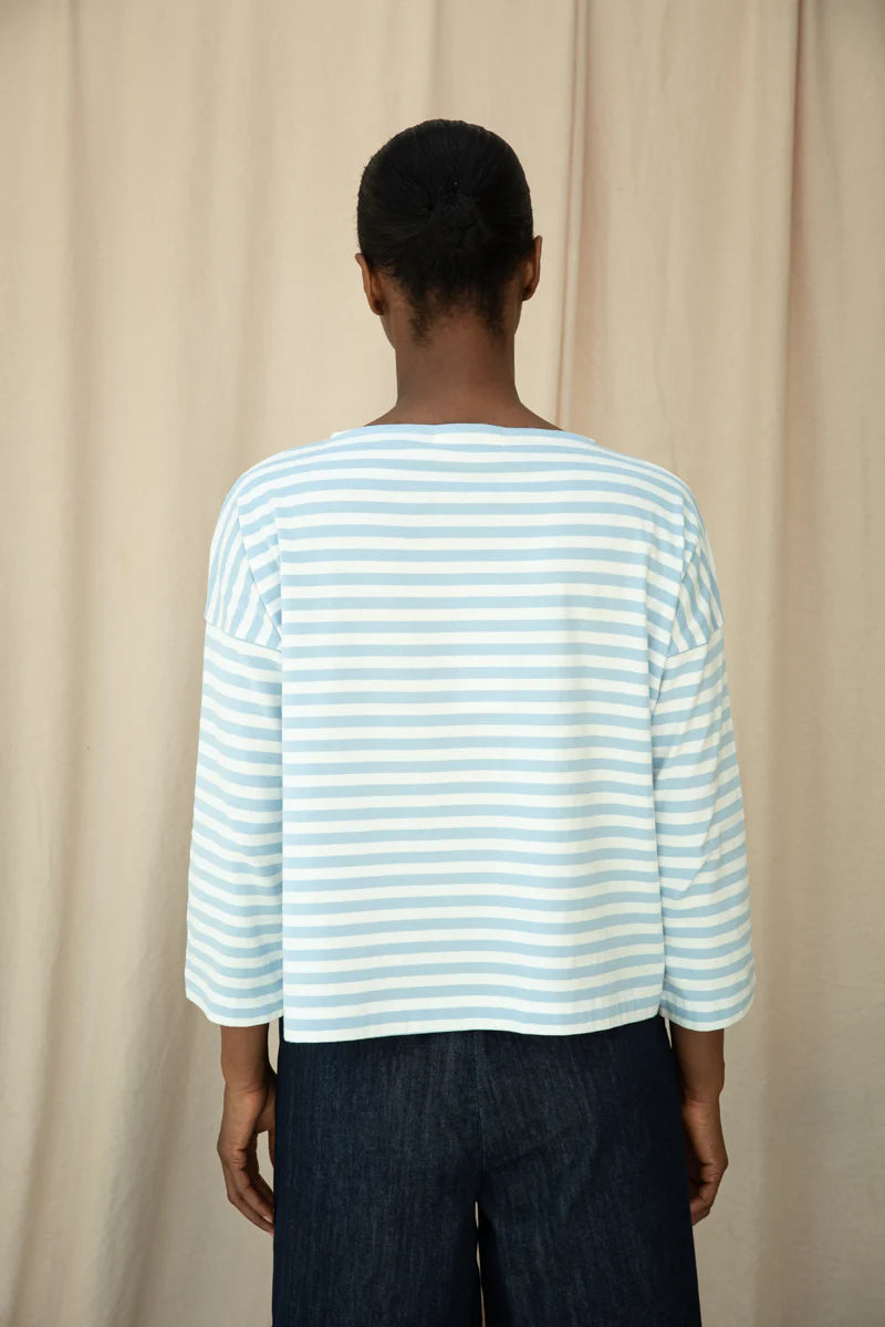 Leia-Sue Organic Cotton Jersey Stripe Top
