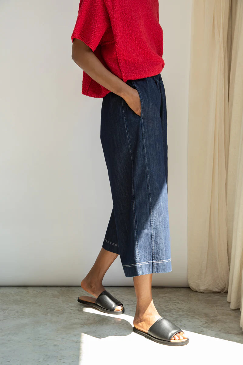 Nicole-Leigh Organic Cotton Denim Trousers