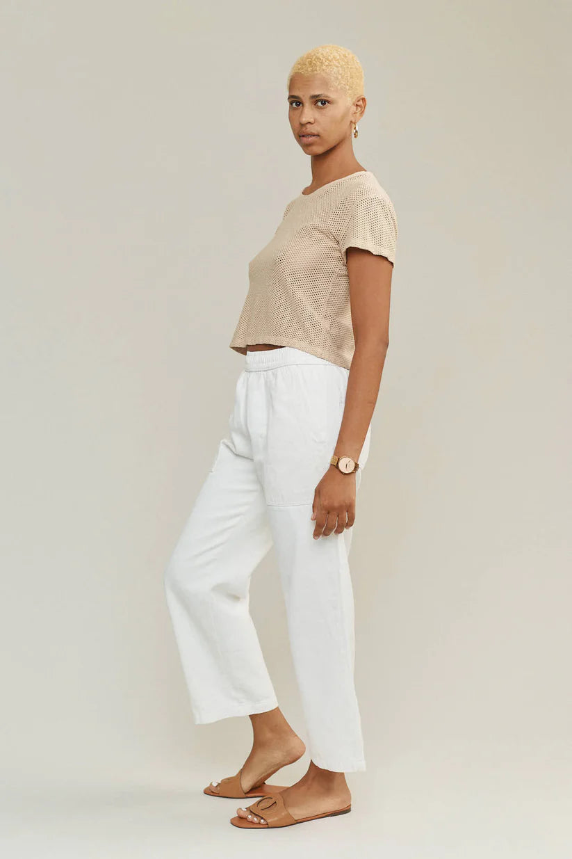 Carmen Mesh Cropped Tee